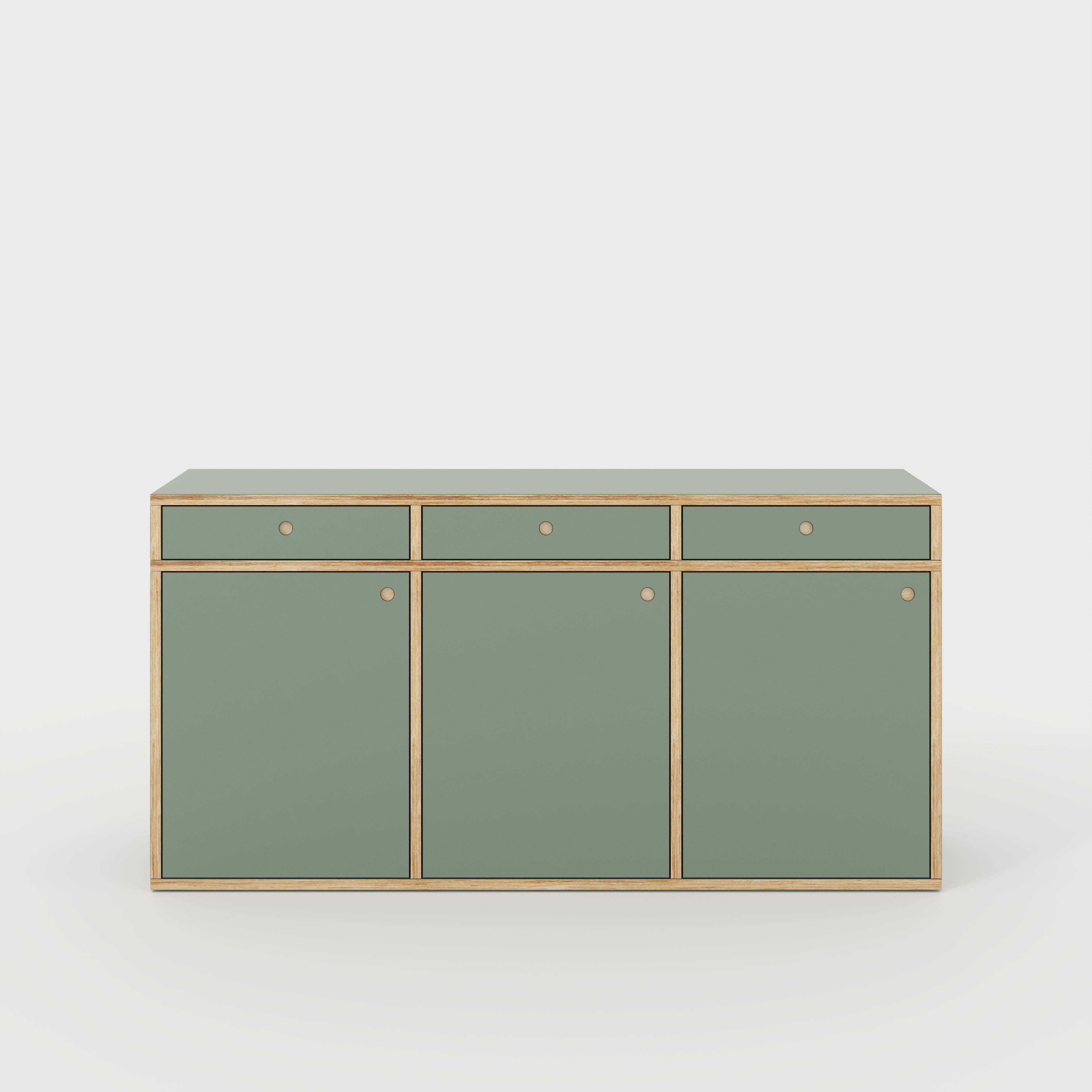 Sideboard - Type 1 - Formica Green Slate - 1800(w) x 400(d) x 900(h)