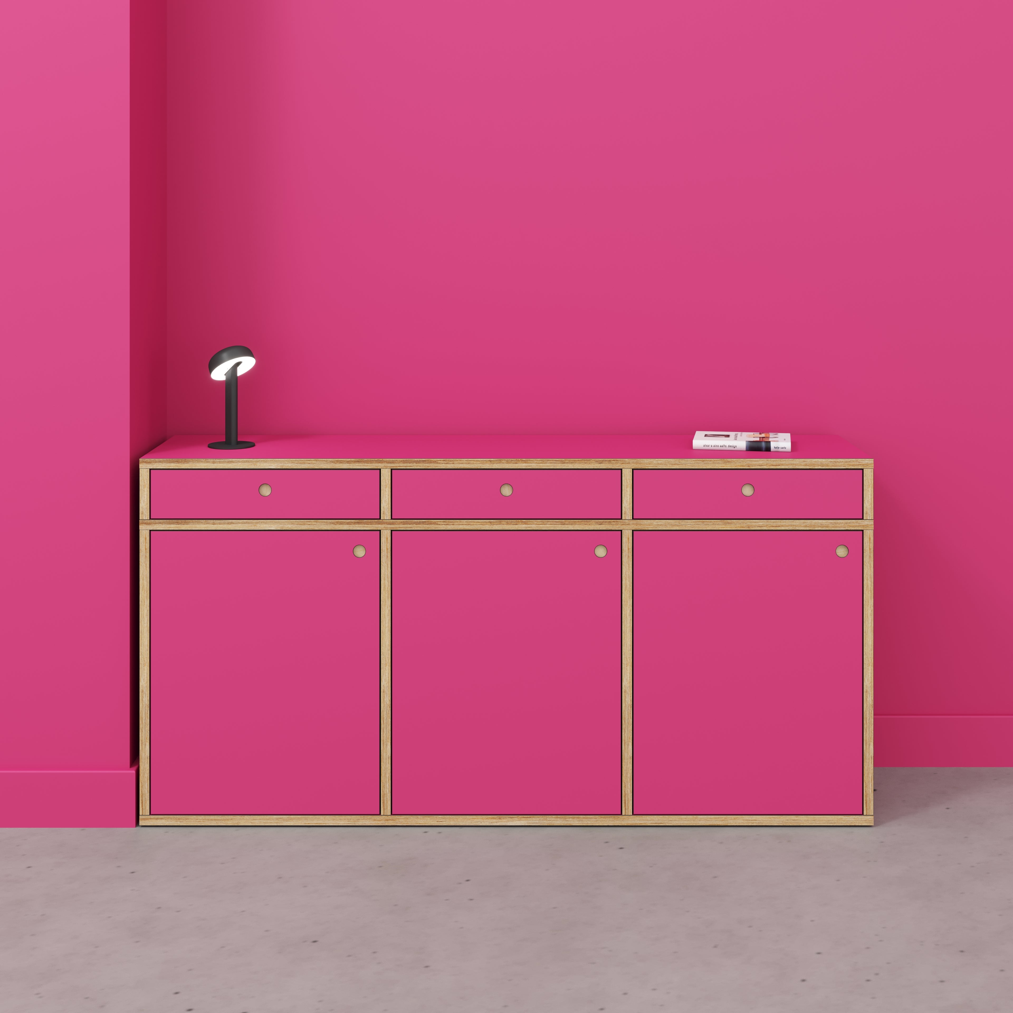 Sideboard - Type 1 - Formica Juicy Pink - 1800(w) x 400(d) x 900(h)