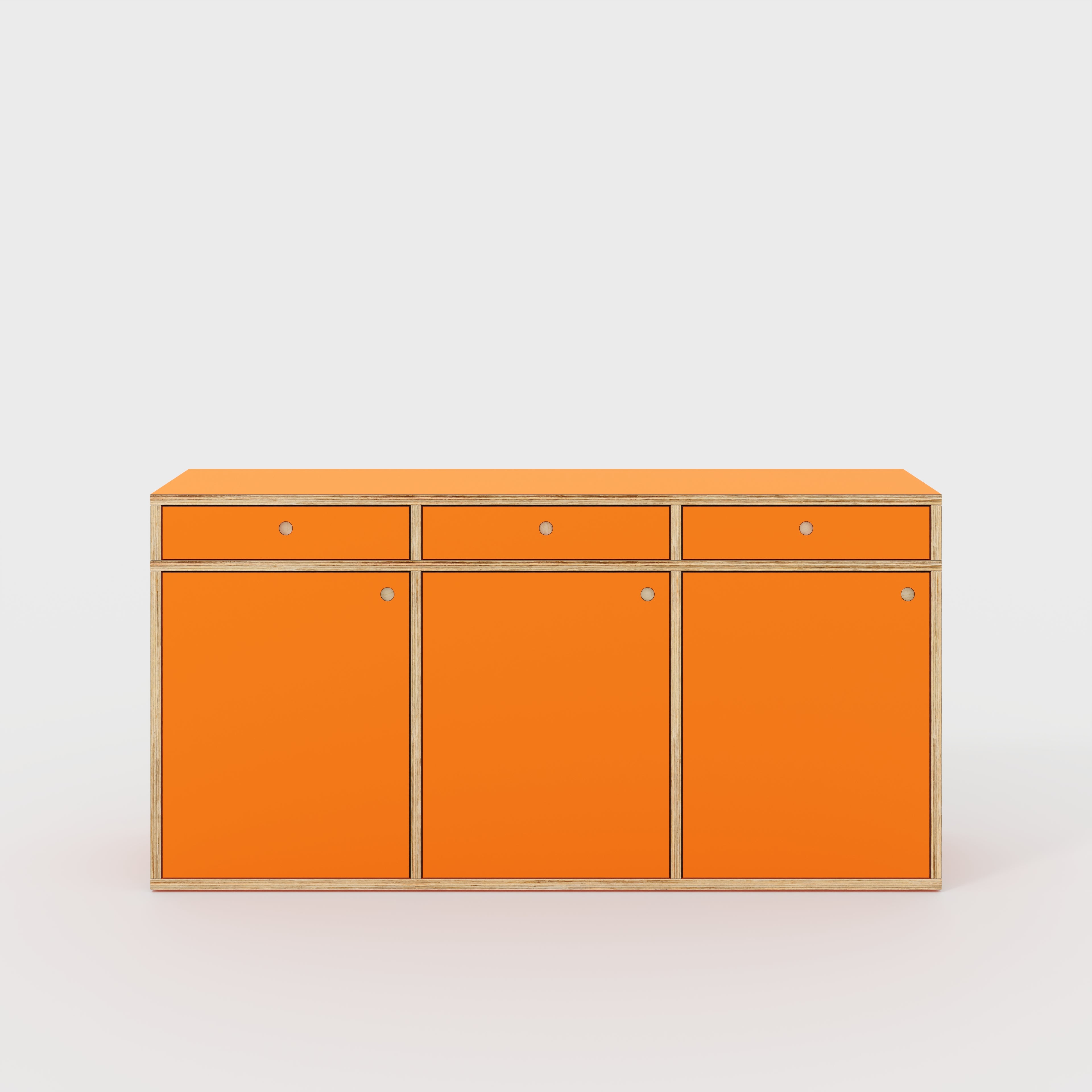 Sideboard - Type 1 - Formica Levante Orange - 1800(w) x 400(d) x 900(h)