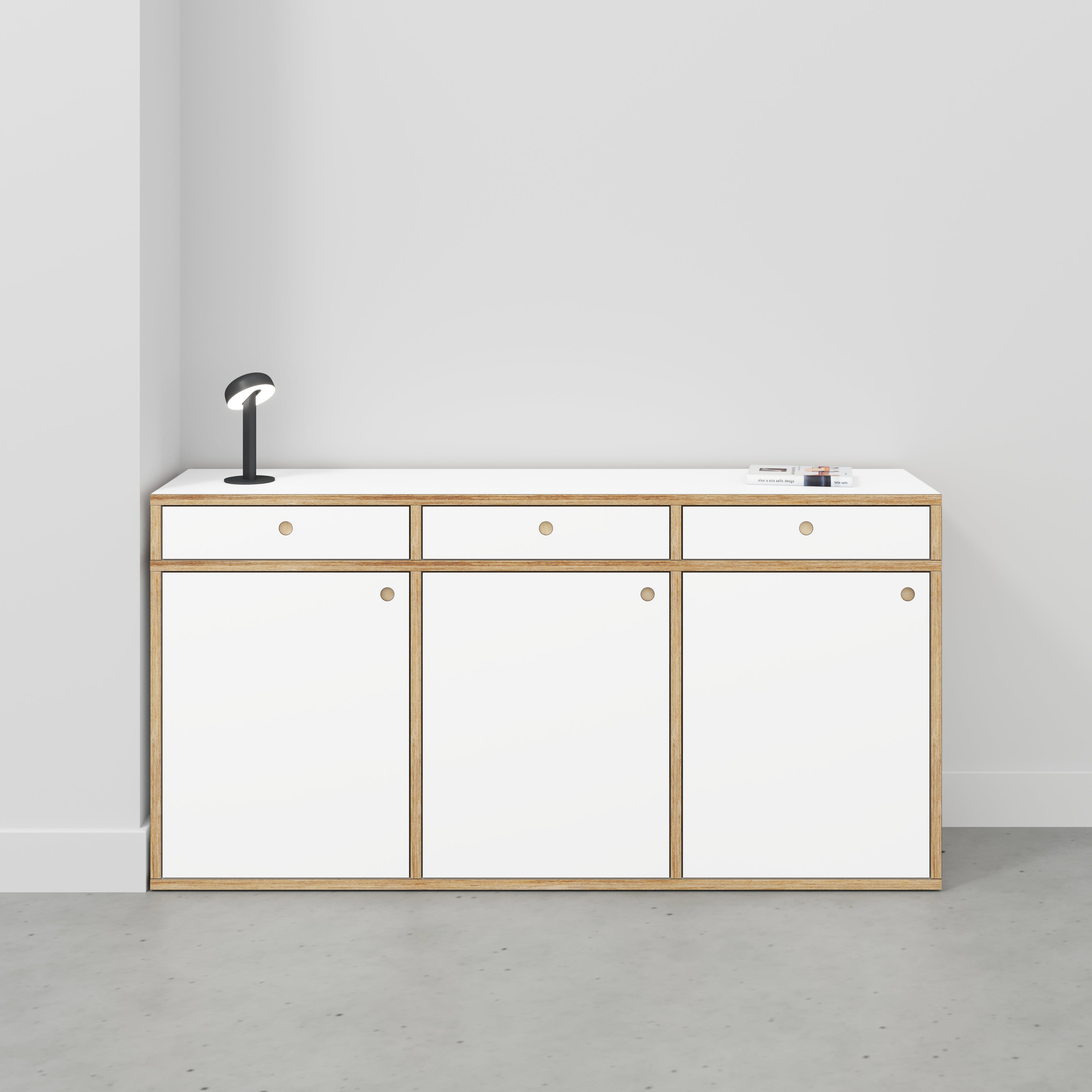 Sideboard - Type 1 - Formica White - 1800(w) x 400(d) x 900(h)