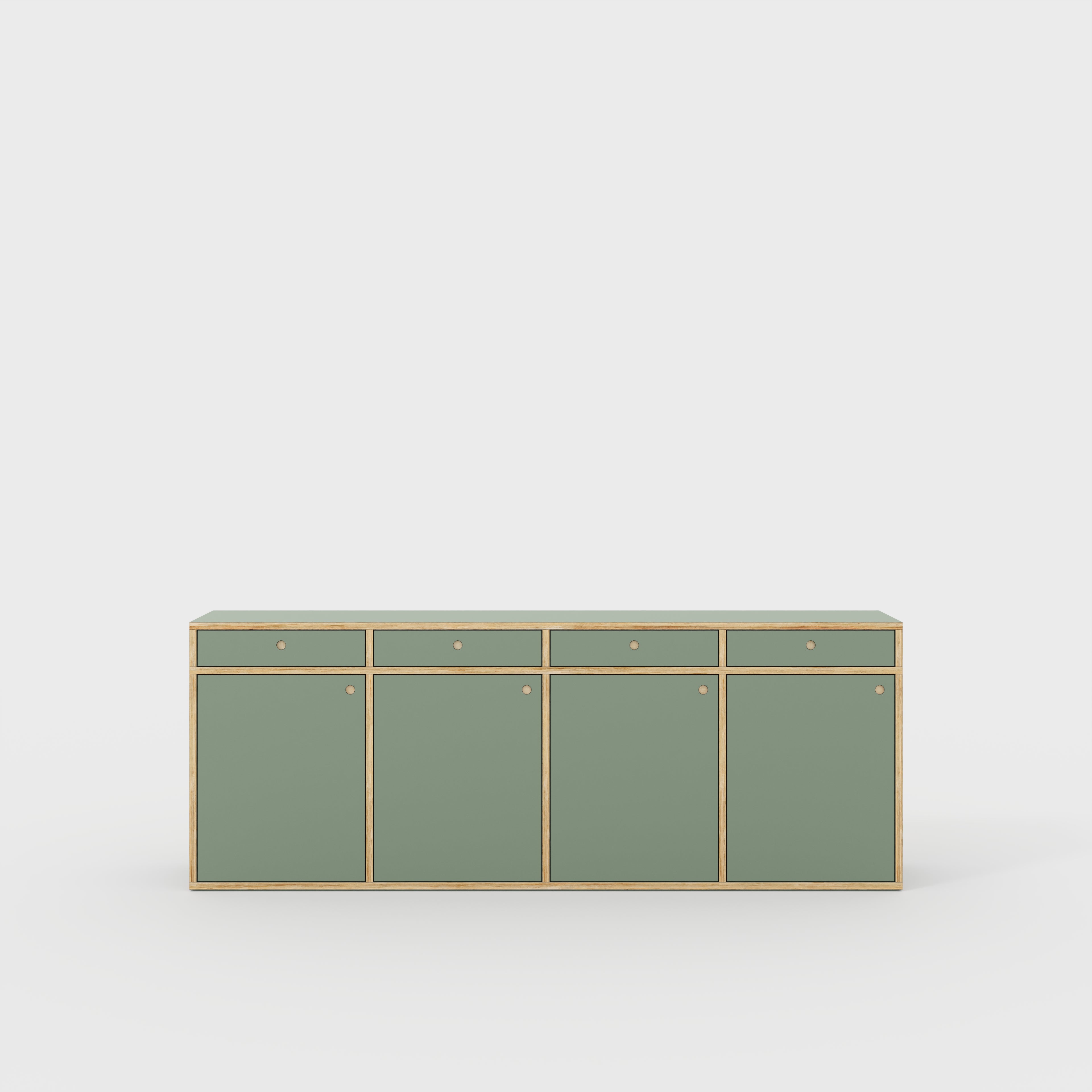 Sideboard - Type 1 - Formica Green Slate - 2400(w) x 400(d) x 900(h)