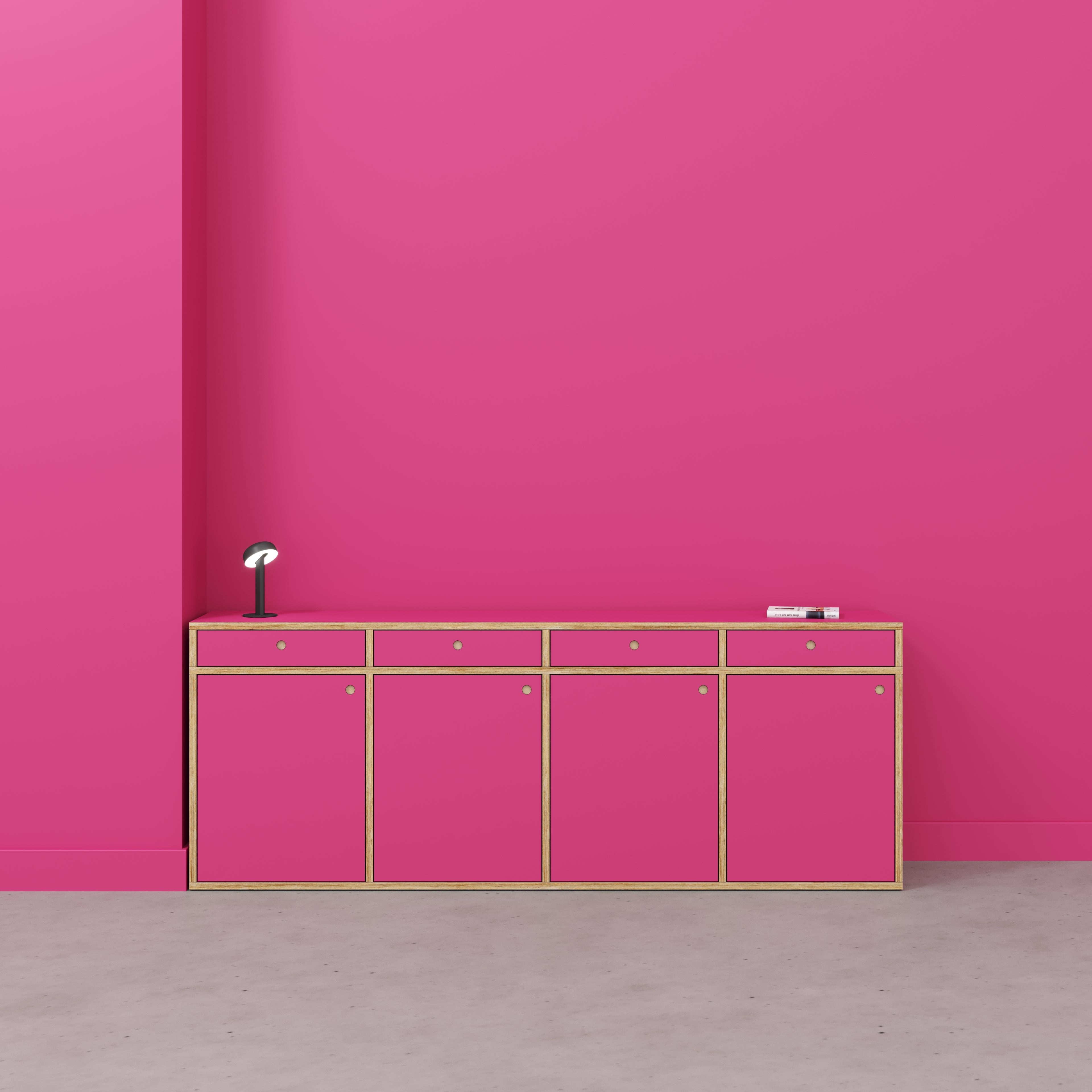 Sideboard - Type 1 - Formica Juicy Pink - 2400(w) x 400(d) x 900(h)