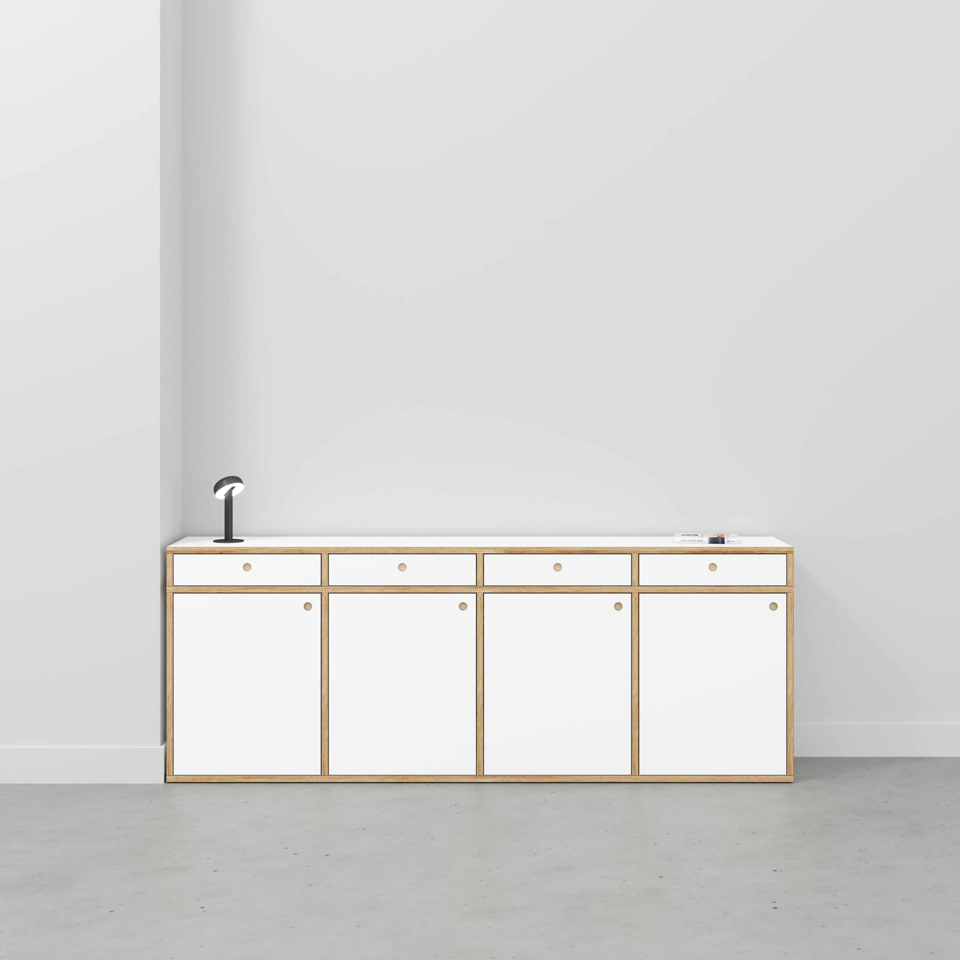 Sideboard - Type 1 - Formica White - 2400(w) x 400(d) x 900(h)