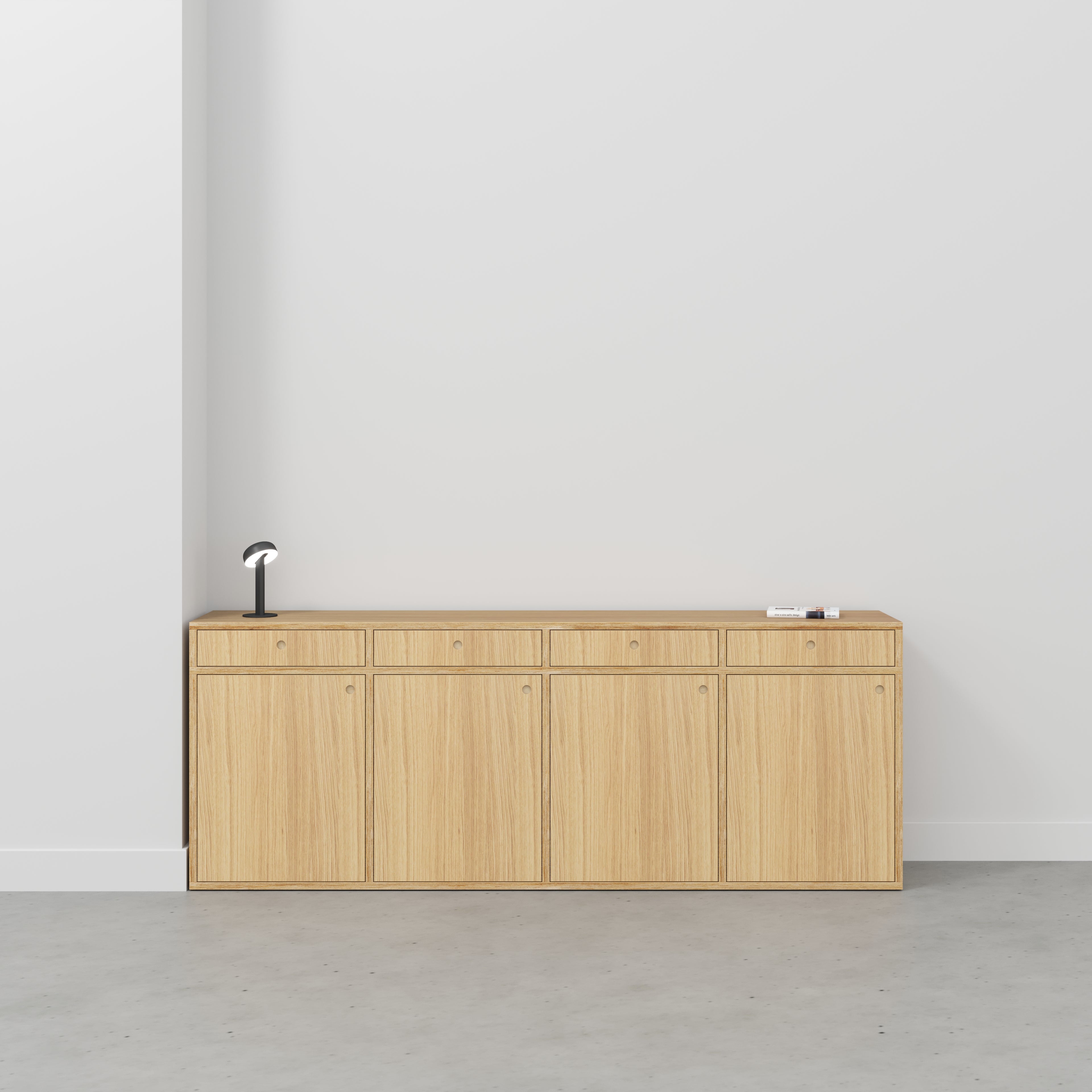 Sideboard - Type 1 - Plywood Oak - 2400(w) x 400(d) x 900(h)