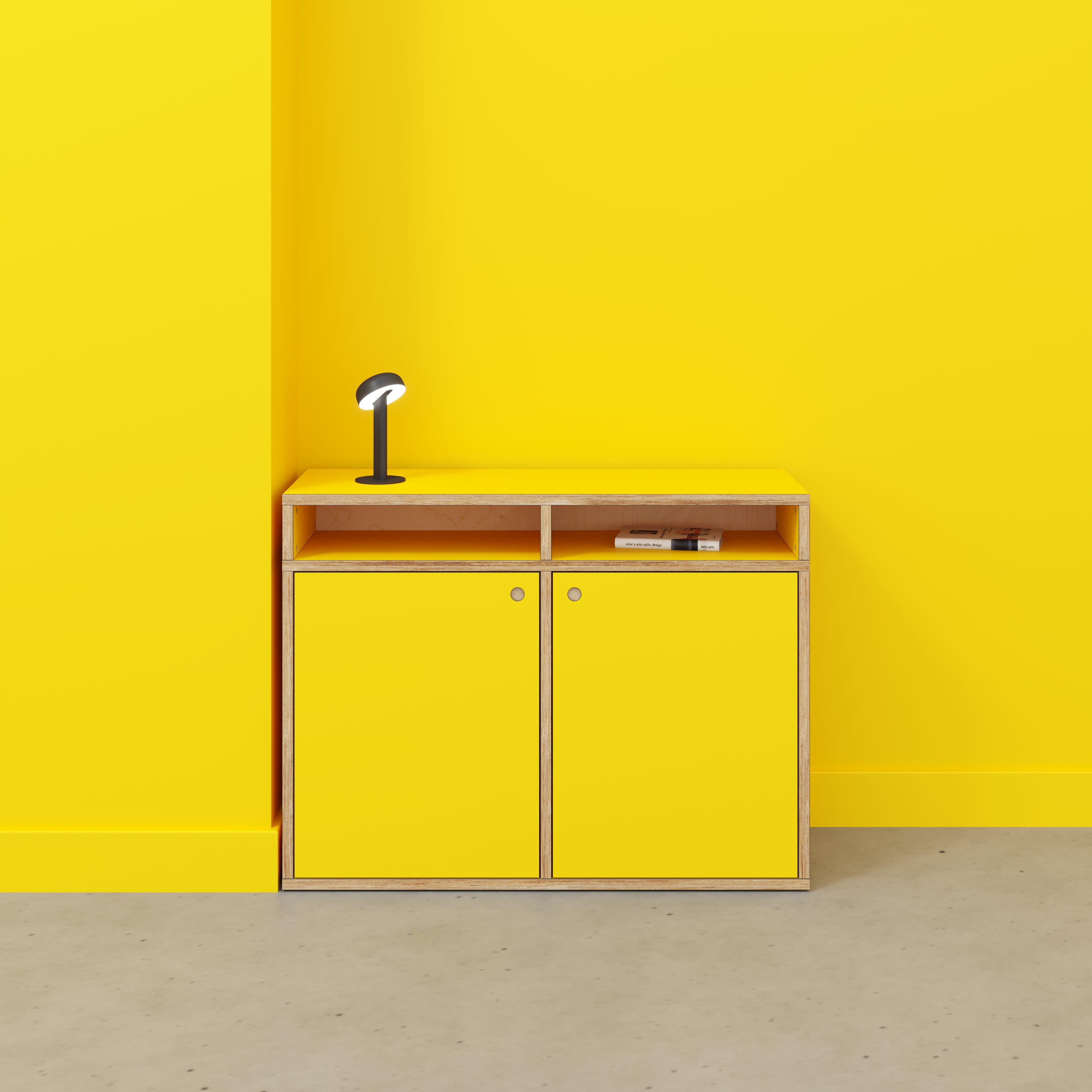 Sideboard - Type 2 - Formica Chrome Yellow - 1200(w) x 400(d) x 900(h)