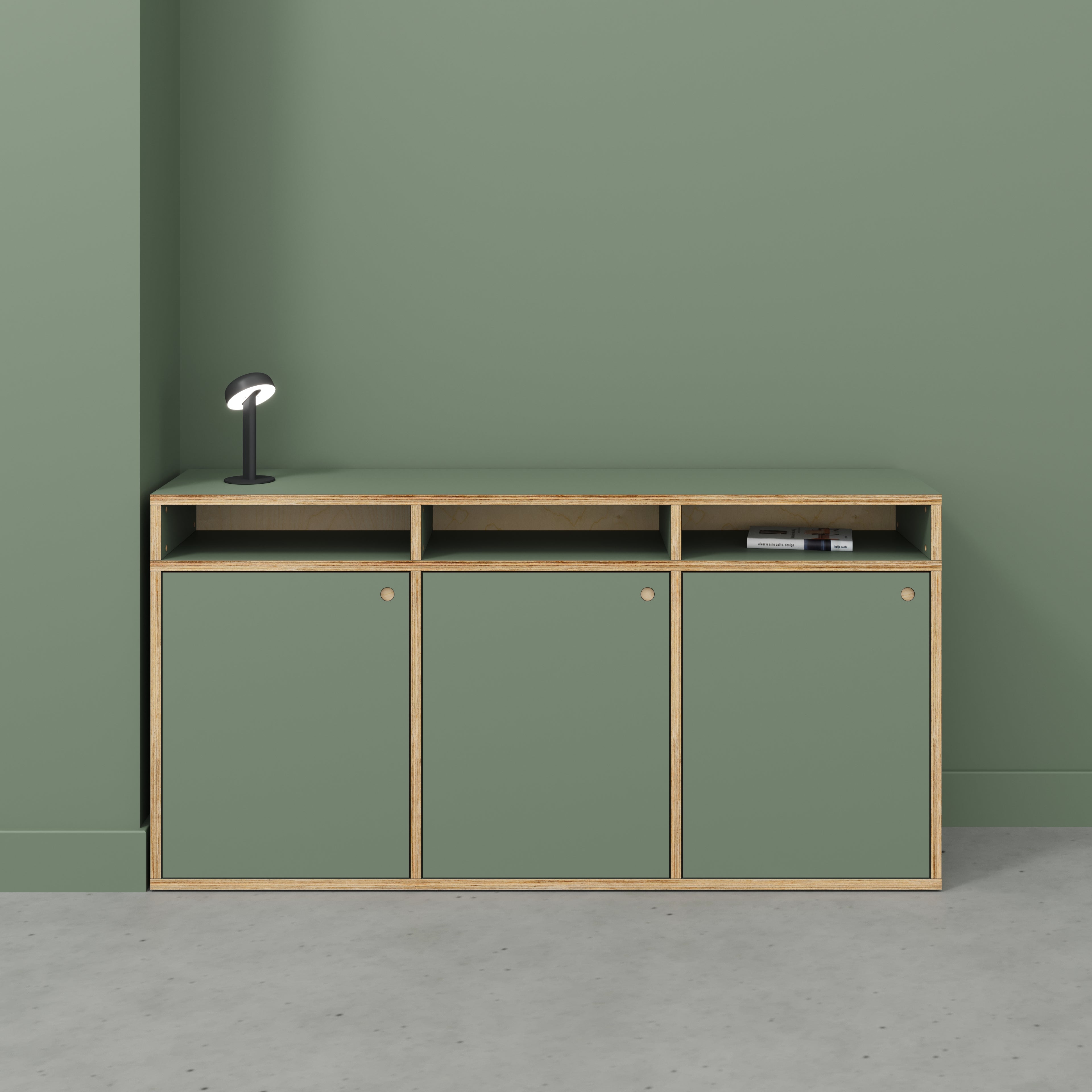 Sideboard - Type 2 - Formica Green Slate - 1800(w) x 400(d) x 900(h)