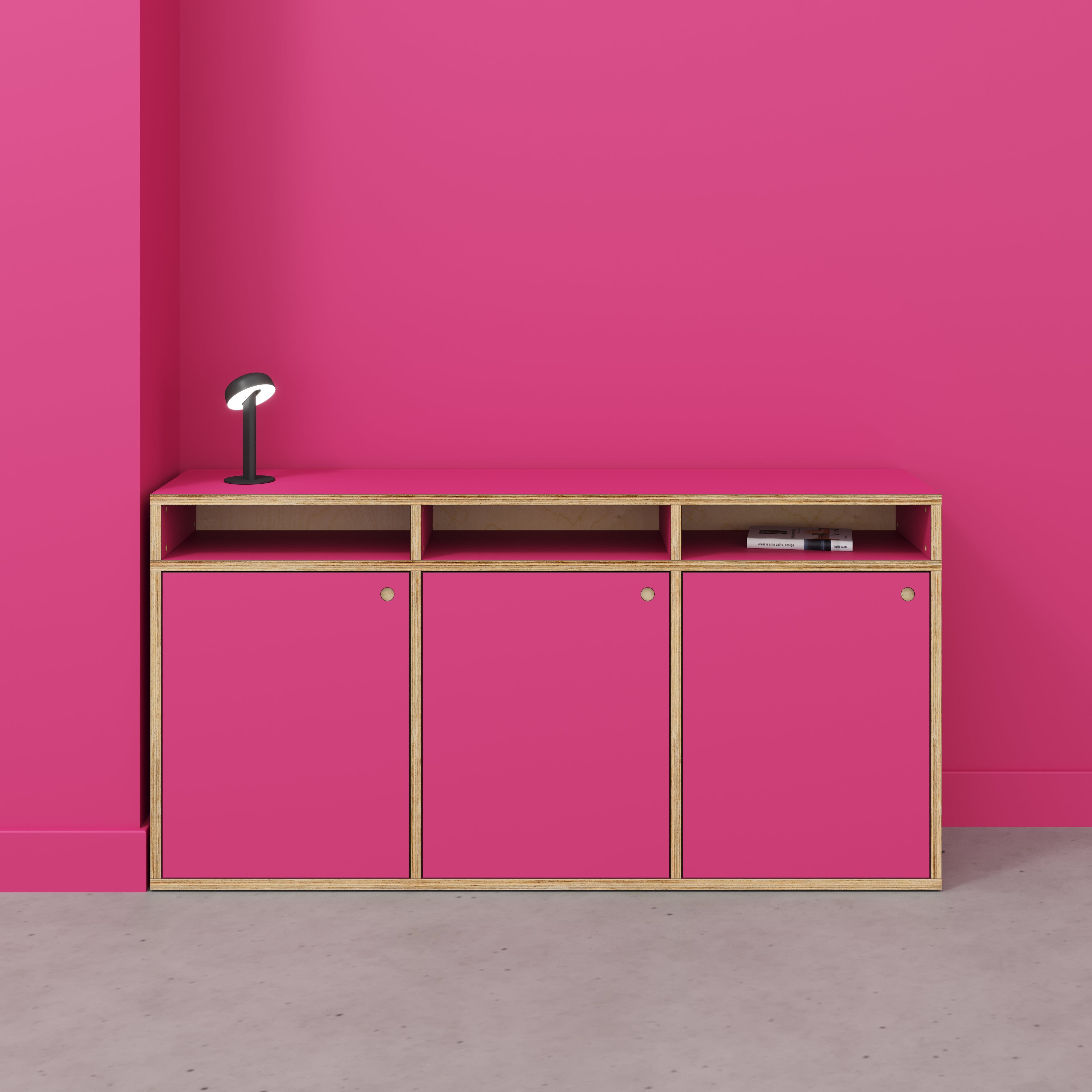 Sideboard - Type 2 - Formica Juicy Pink - 1800(w) x 400(d) x 900(h)