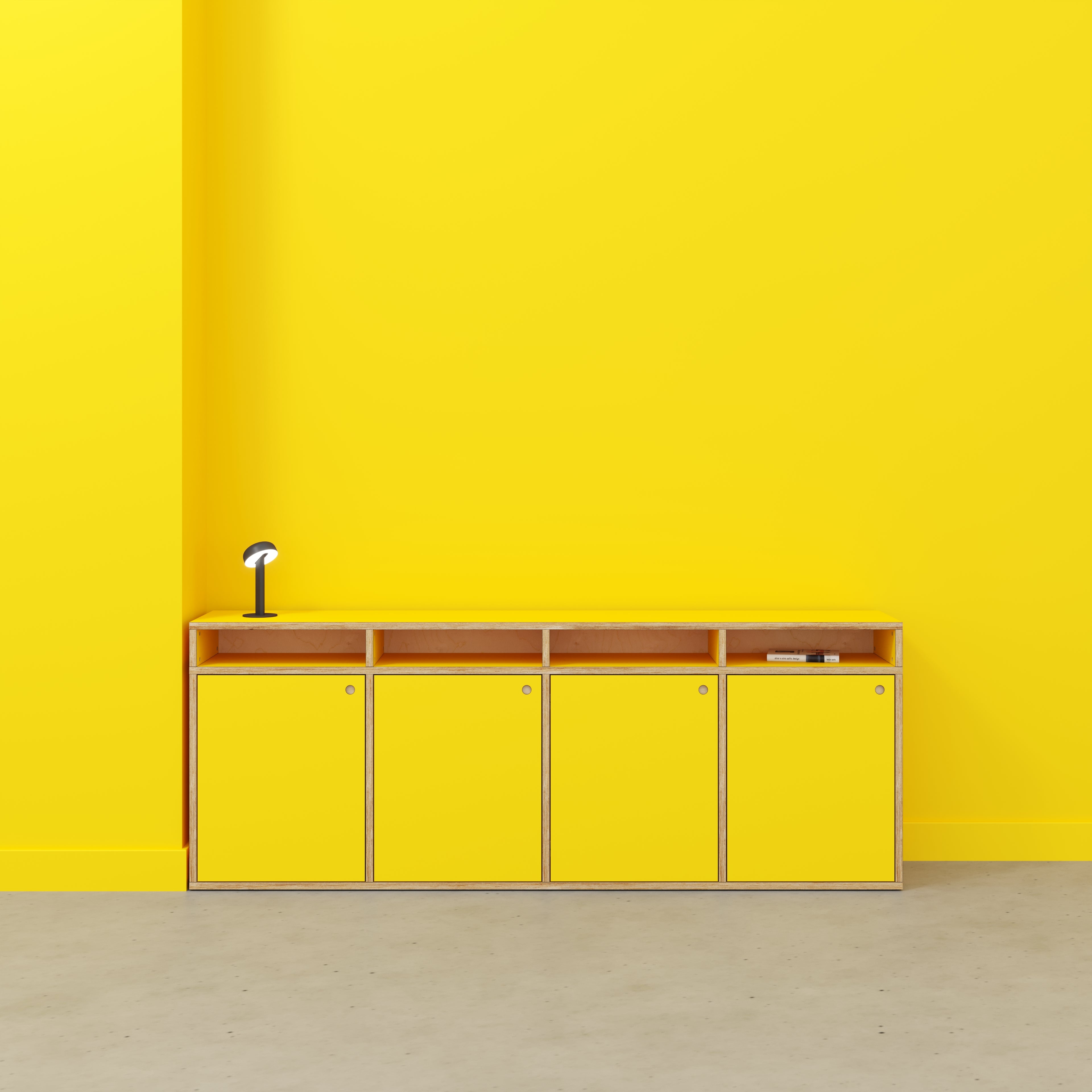 Sideboard - Type 2 - Formica Chrome Yellow - 2400(w) x 400(d) x 900(h)