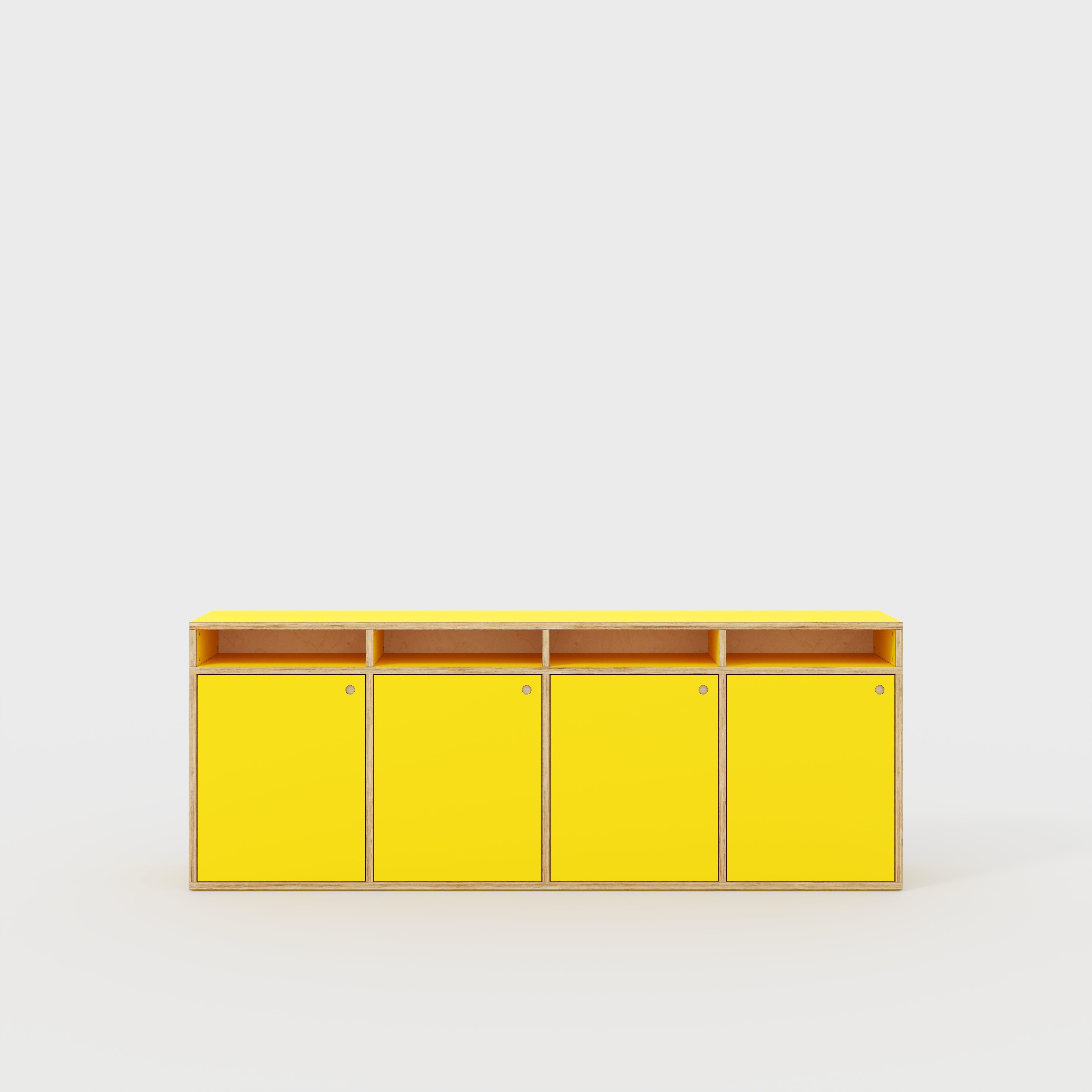 Sideboard - Type 2 - Formica Chrome Yellow - 2400(w) x 400(d) x 900(h)