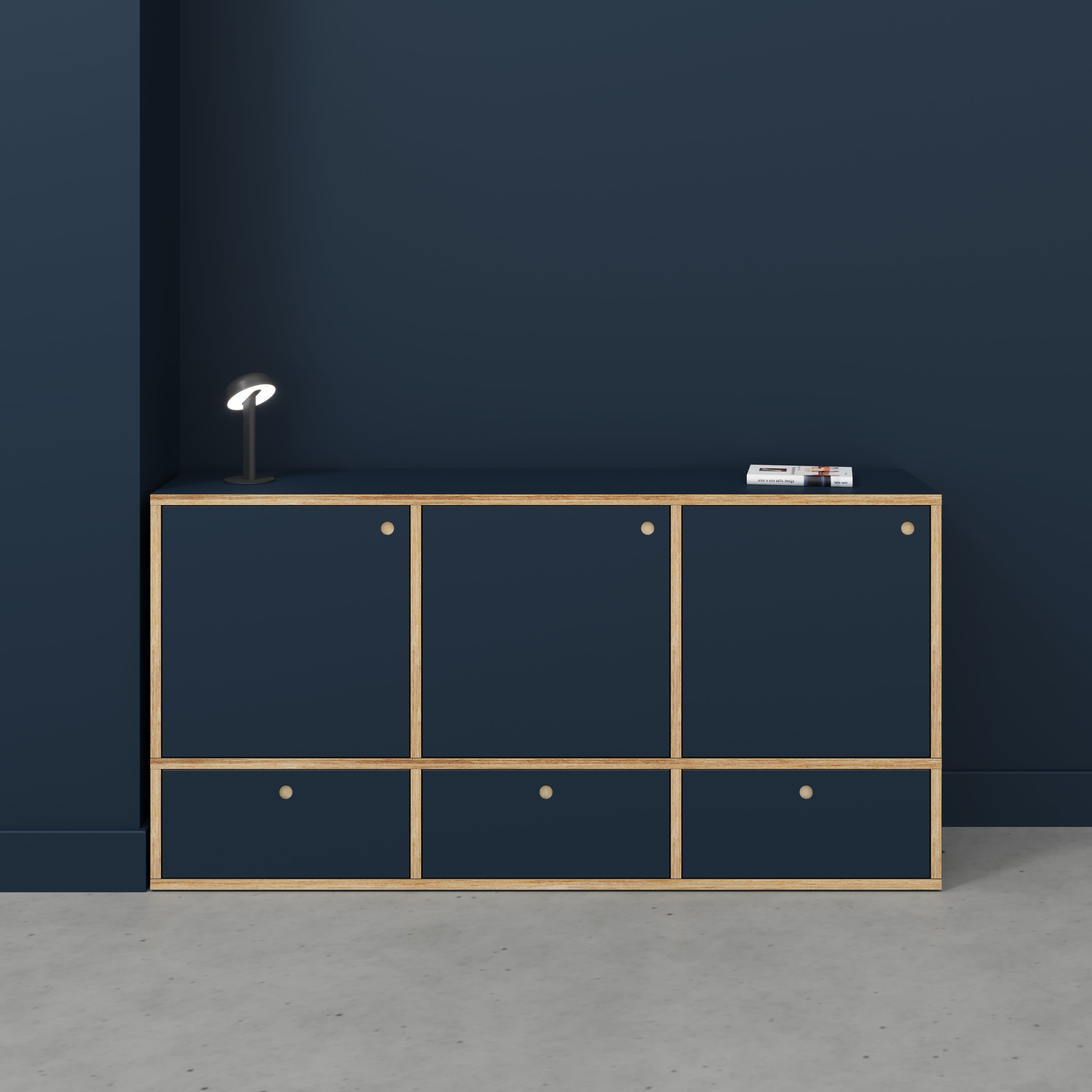 Sideboard - Type 3 - Formica Night Sea Blue - 1800(w) x 400(d) x 900(h)