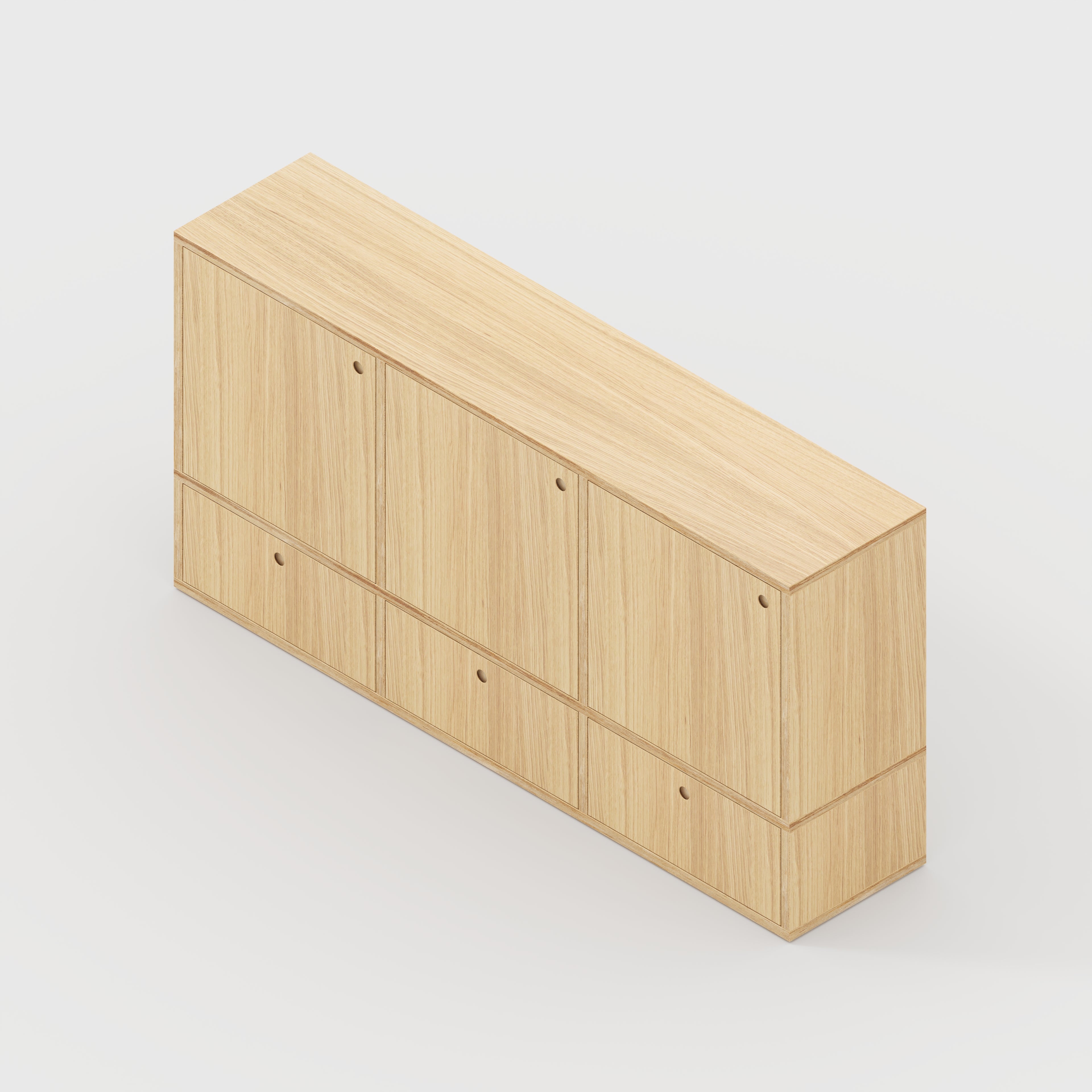 Sideboard - Type 3 - Plywood Oak - 1800(w) x 400(d) x 900(h)