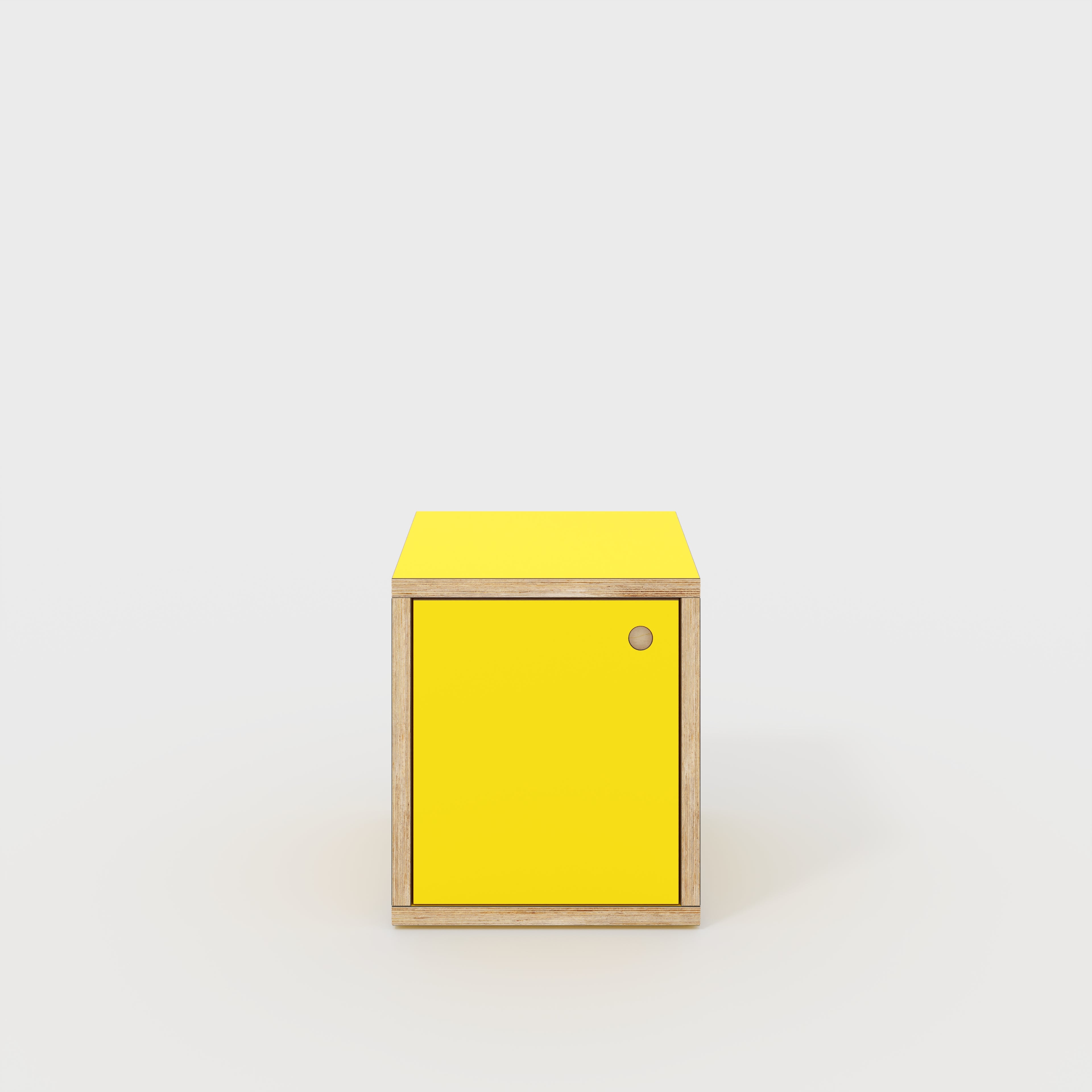 Storage with Doors - Formica Chrome Yellow - 400(w) x 400(d) x 450(h)