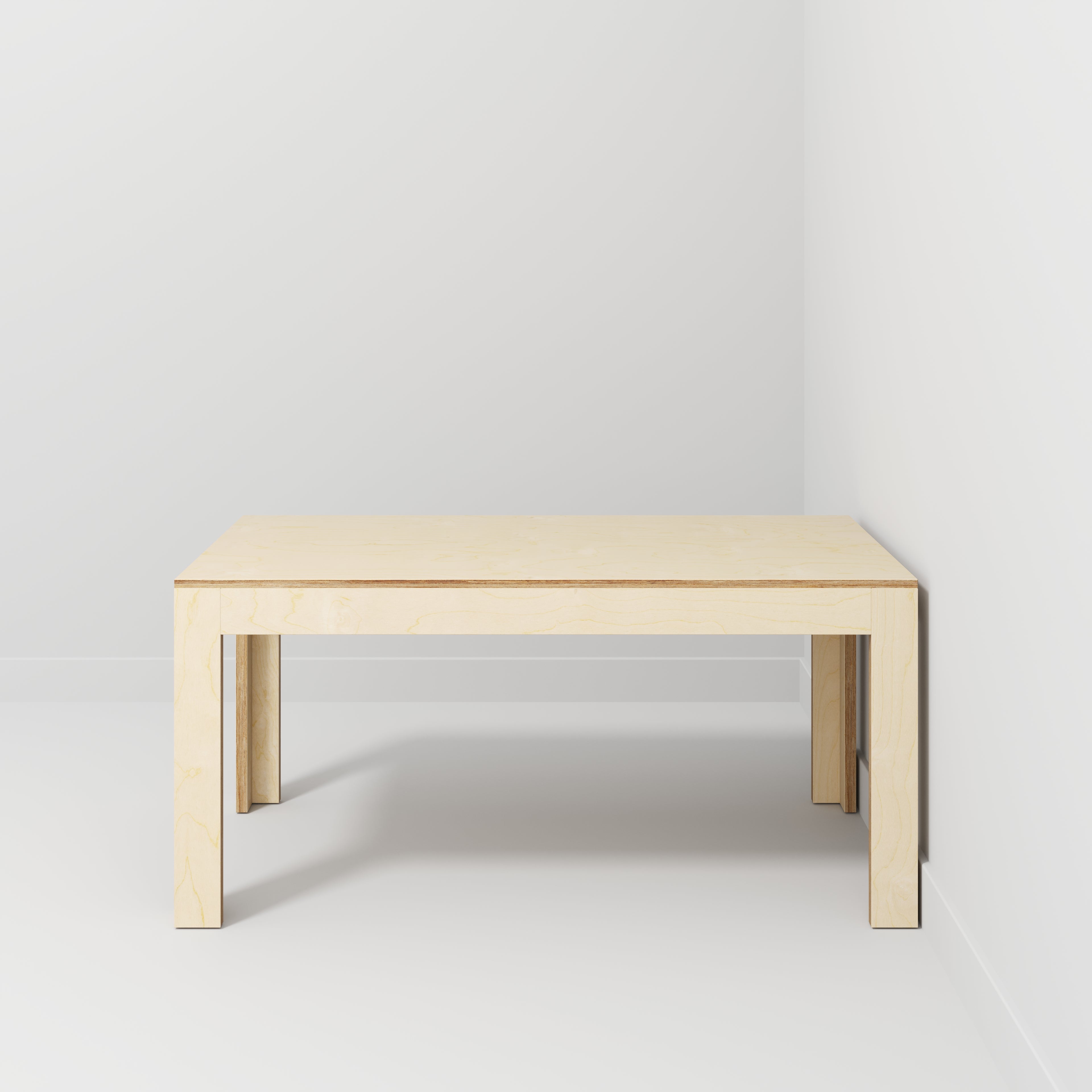 Custom Plywood Table with Solid Frame