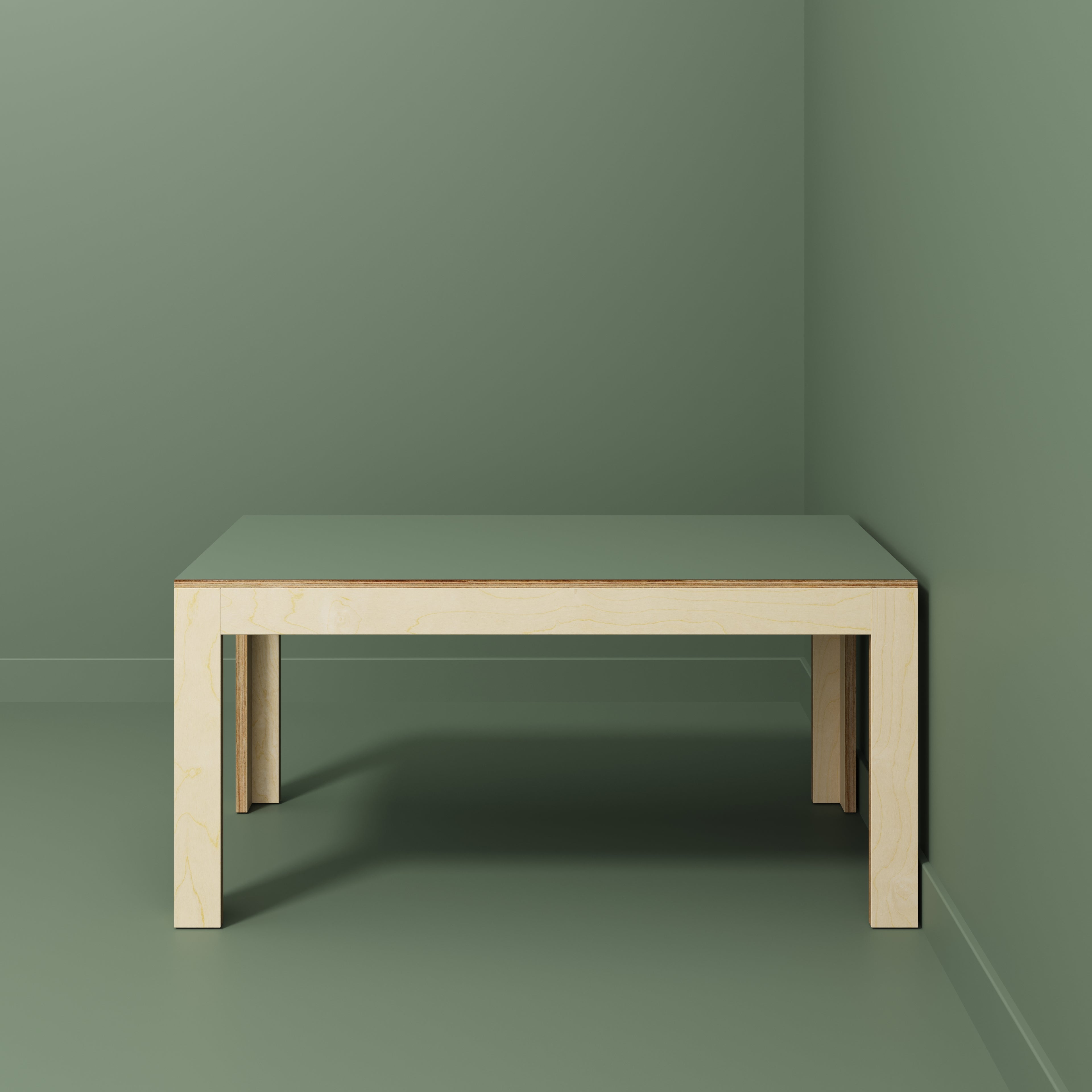 Table with Solid Frame - Formica Green Slate - 1600(w) x 800(d) x 750(h)