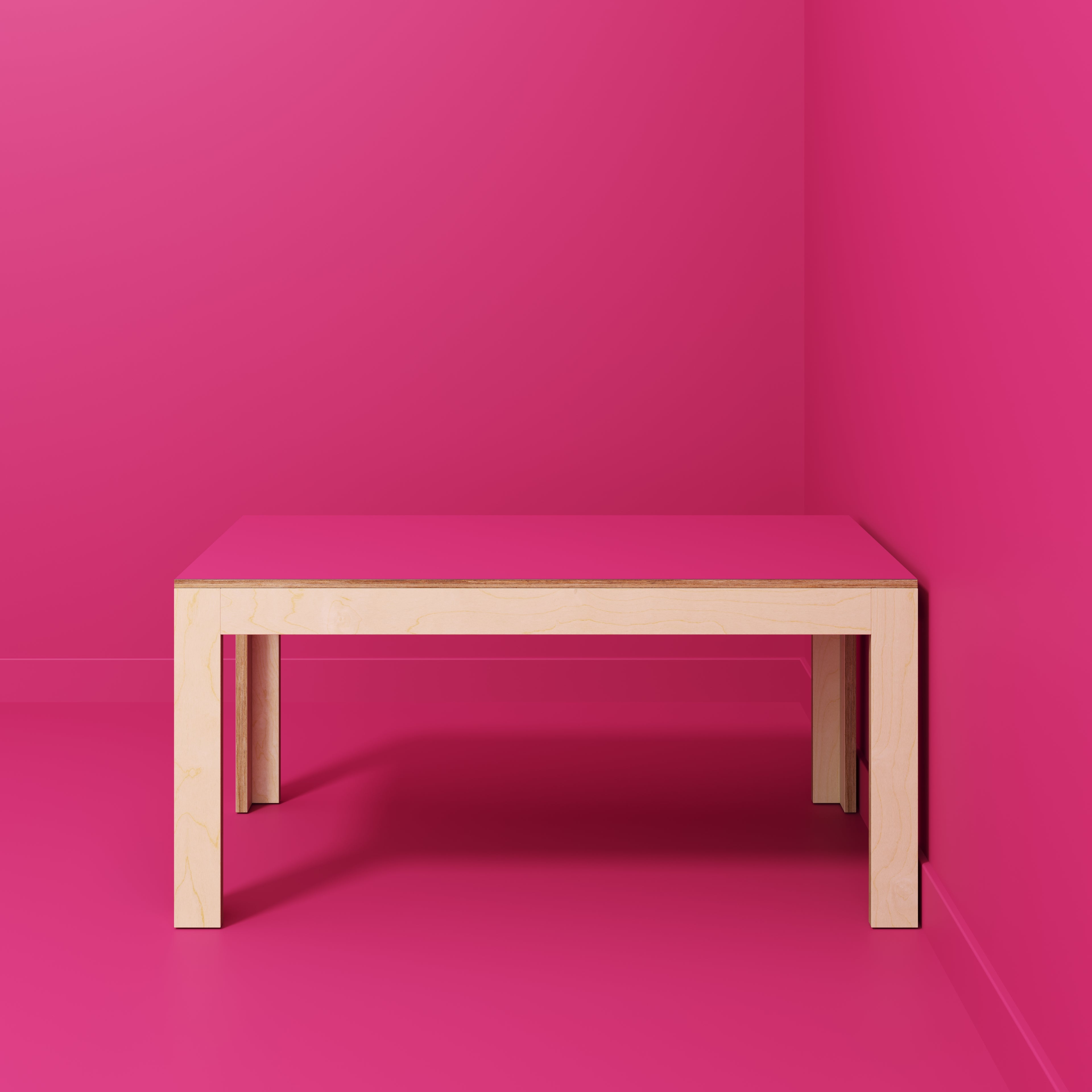 Table with Solid Frame - Formica Juicy Pink - 1600(w) x 800(d)