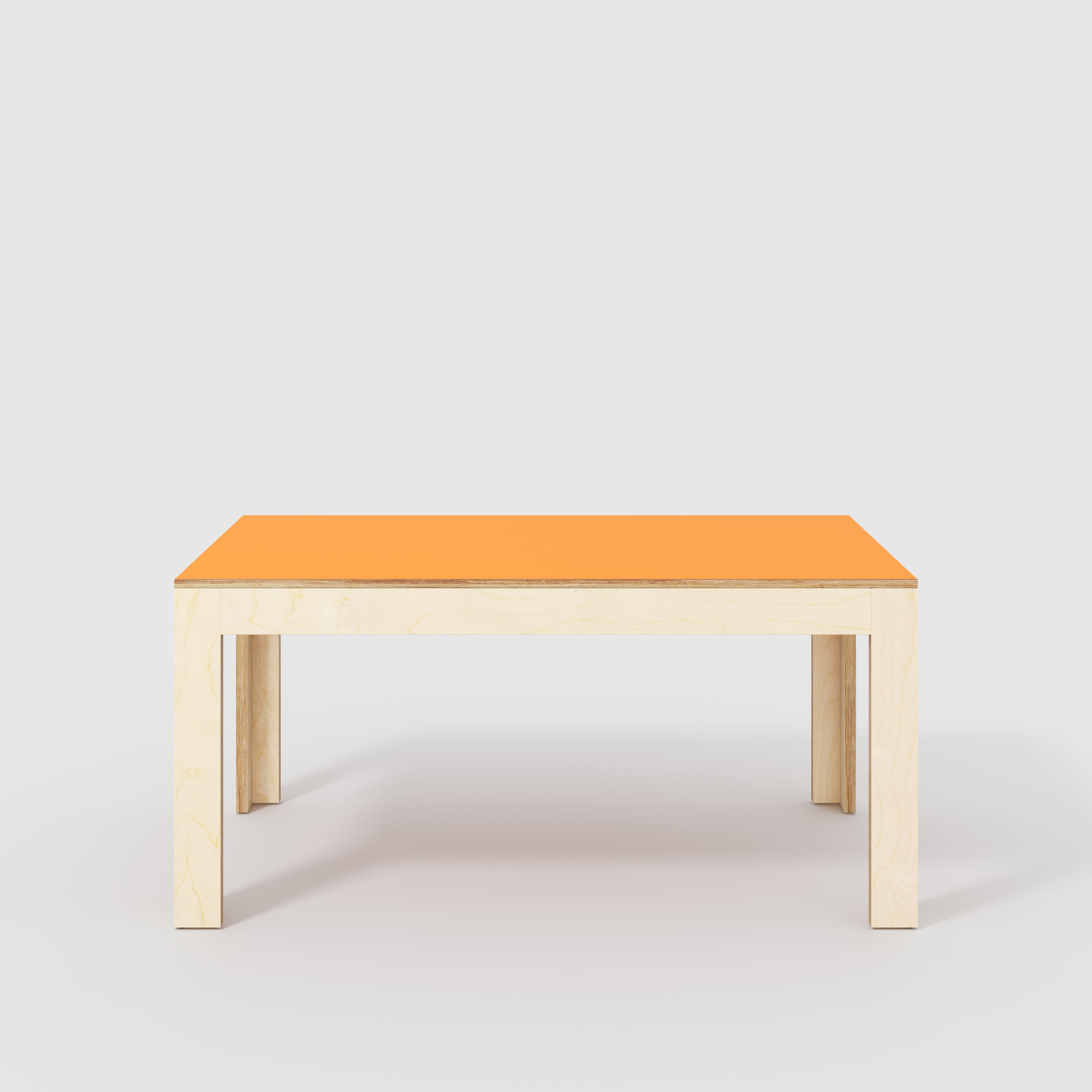 Table with Solid Frame - Formica Levante Orange - 1600(w) x 800(d)