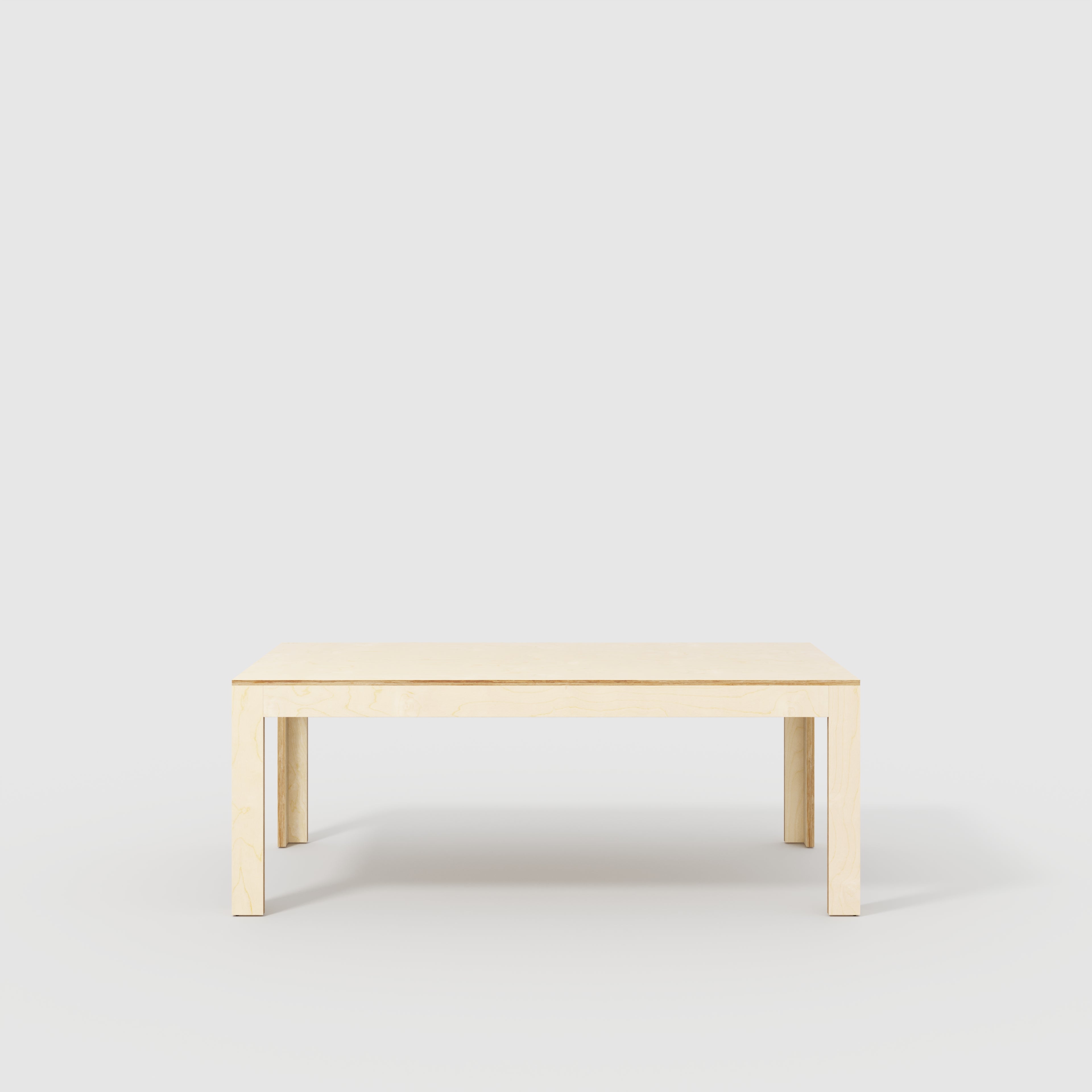 Table with Solid Frame - Plywood Birch - 2000(w) x 1000(d) x 750(h)