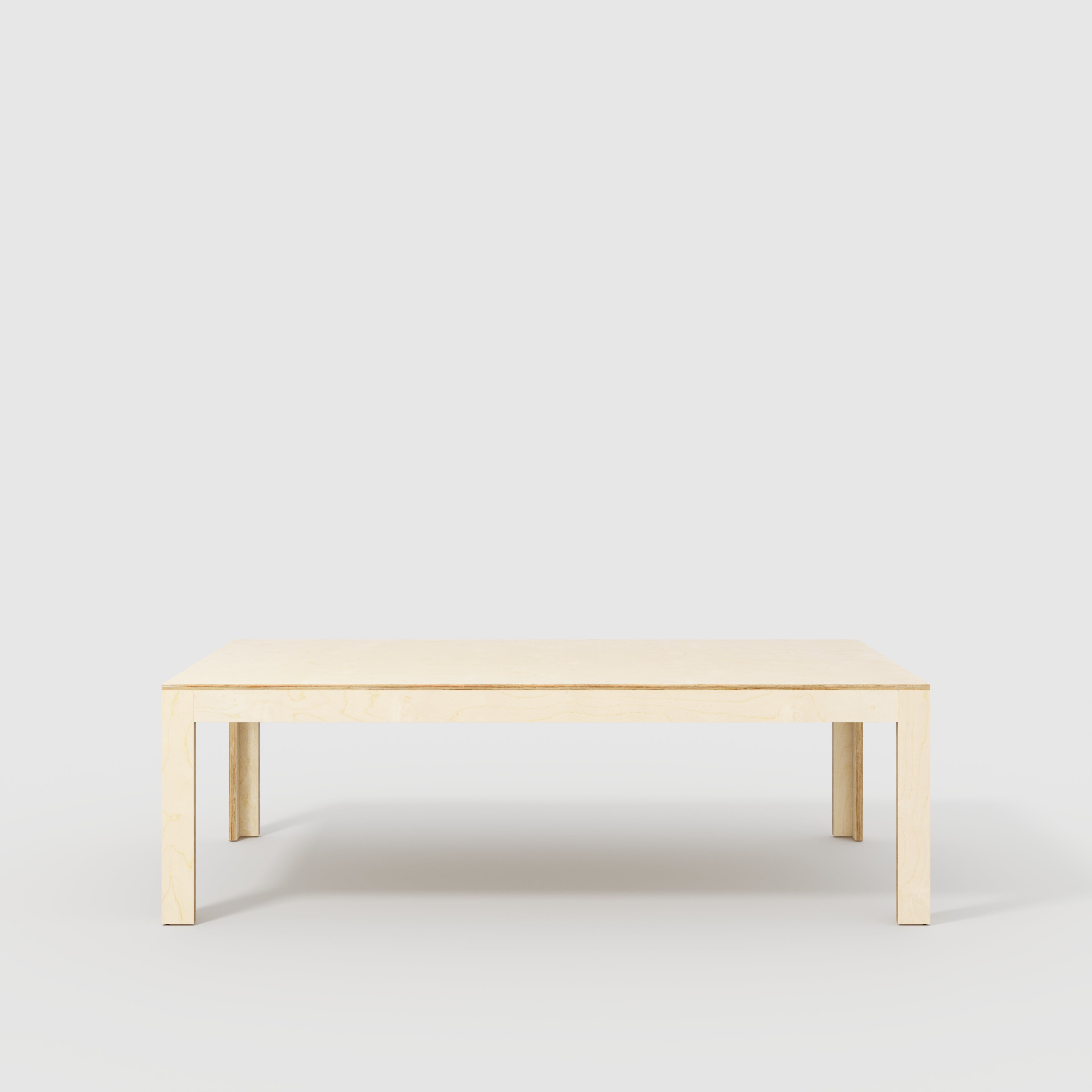 Table with Solid Frame - Plywood Birch - 2400(w) x 1200(d) x 750(h)