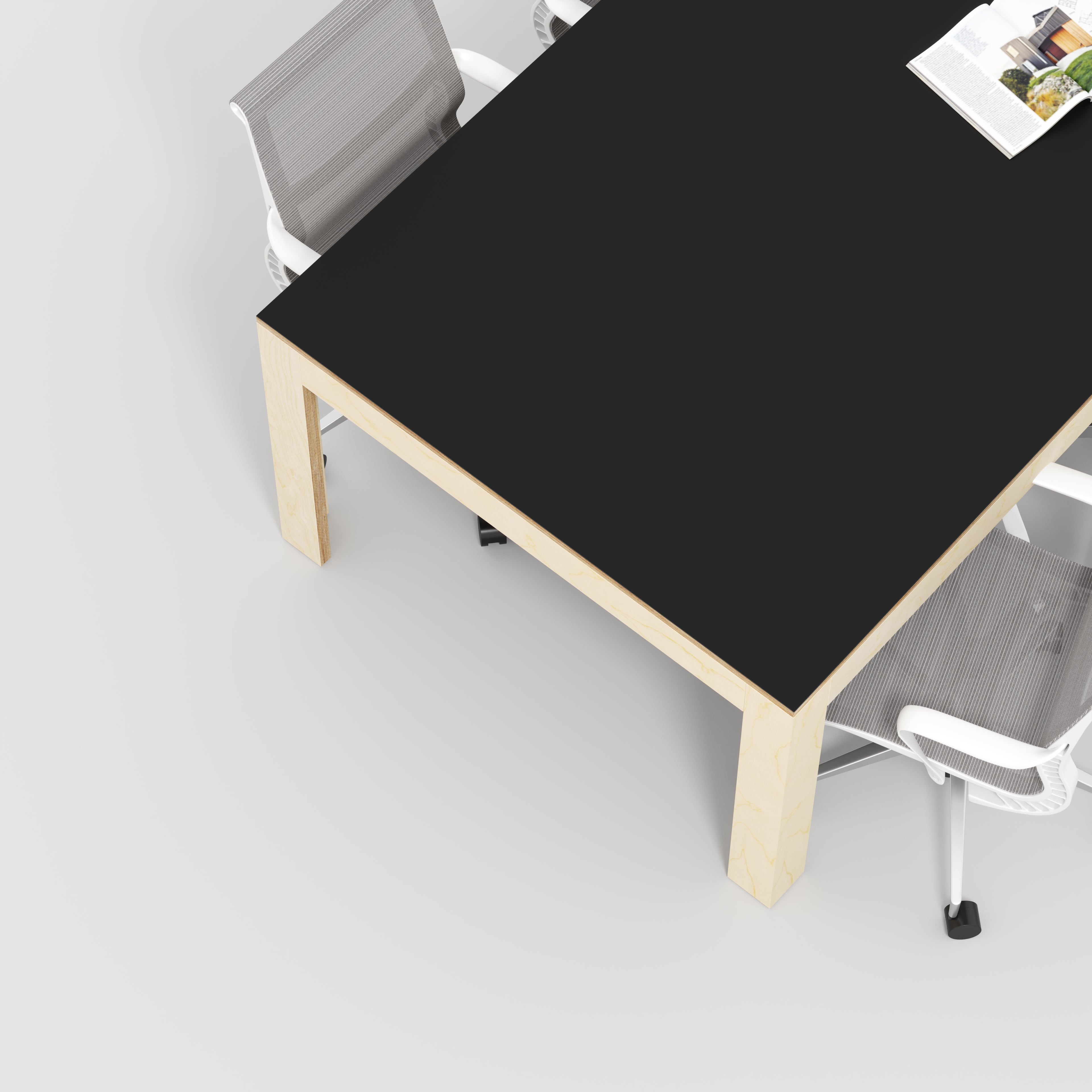 Table with Solid Frame - Formica Diamond Black - 2400(w) x 1200(d) x 7 ...