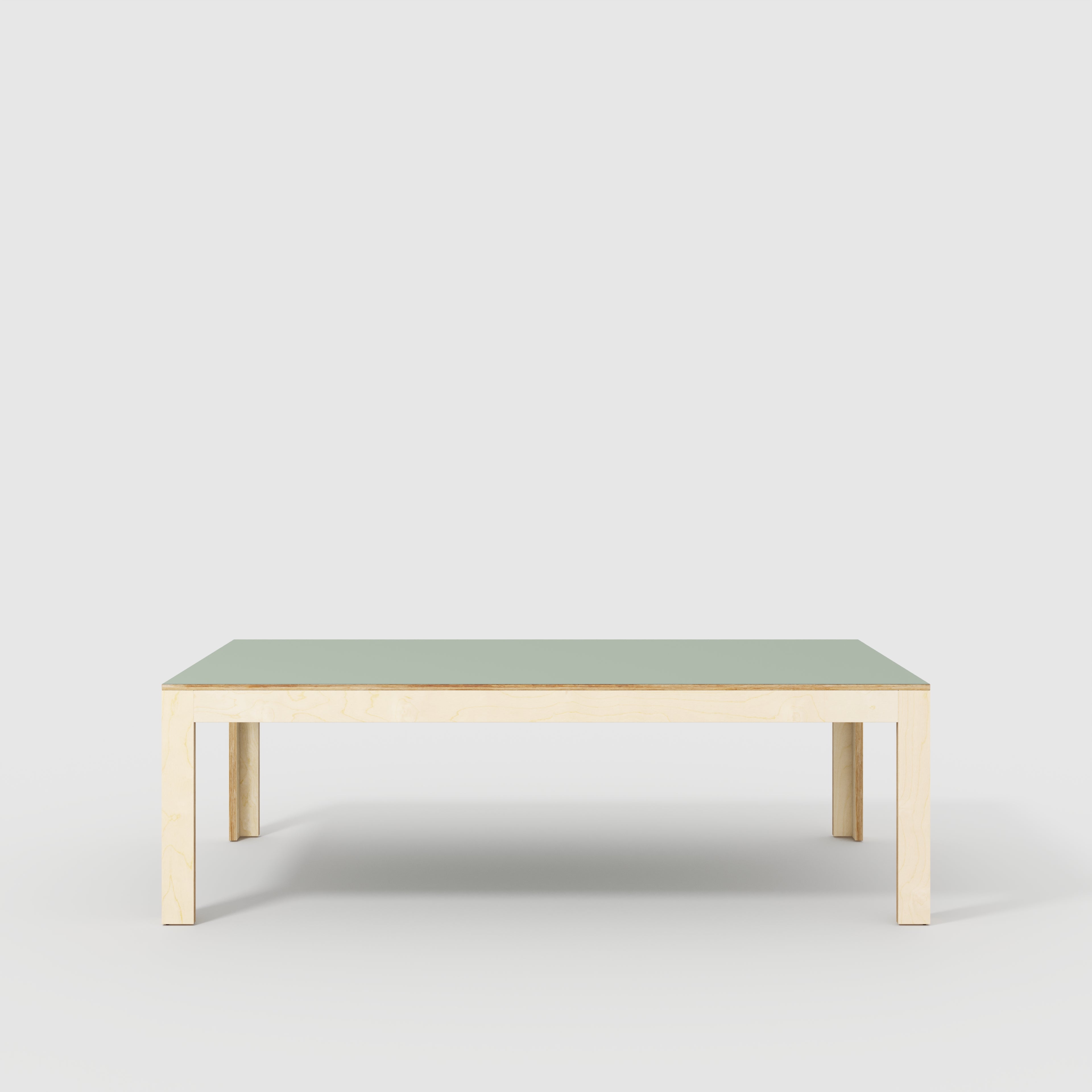 Table with Solid Frame - Formica Green Slate - 2400(w) x 1200(d) x 750(h)