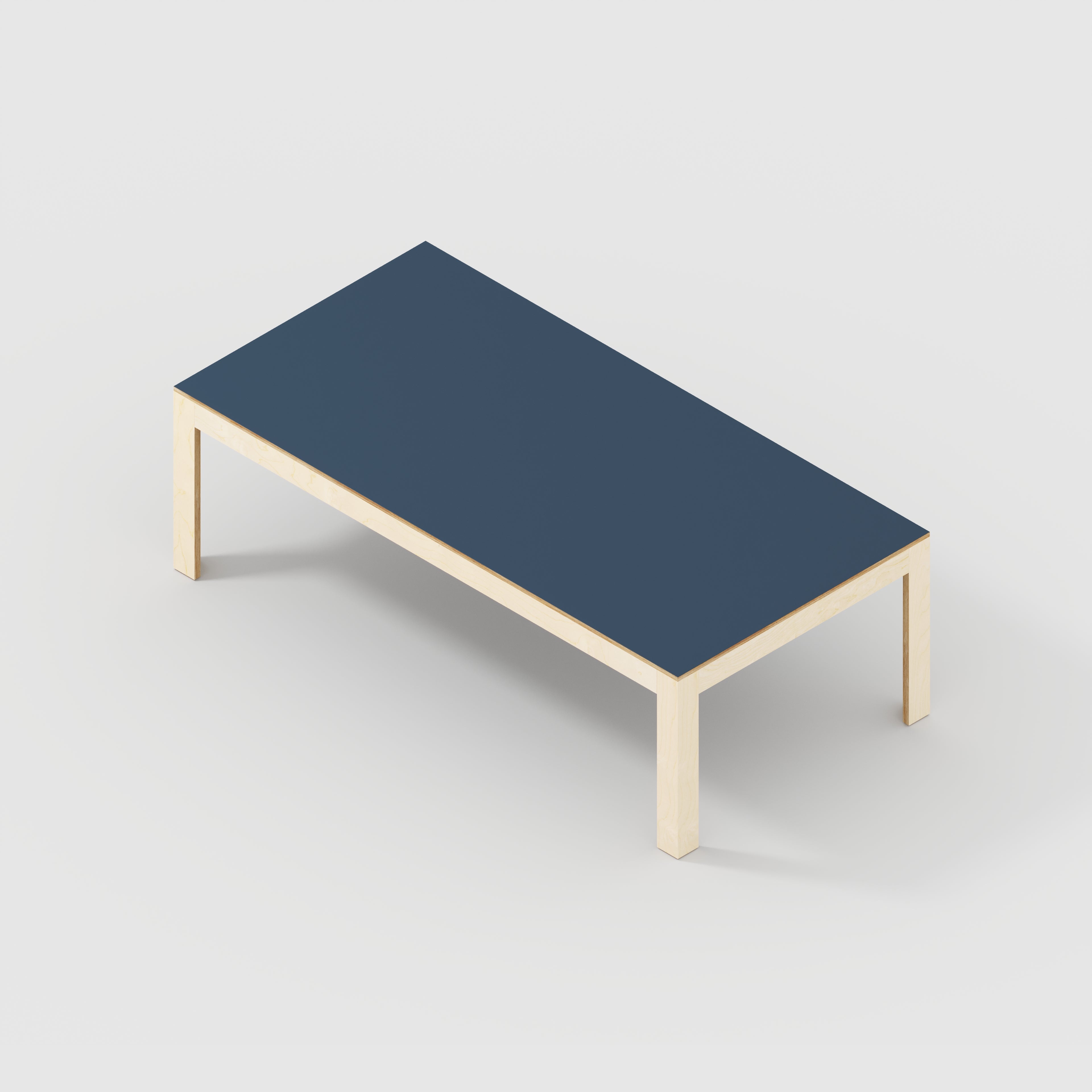 Table with Solid Frame - Formica Night Sea Blue - 2400(w) x 1200(d) x 750(h)