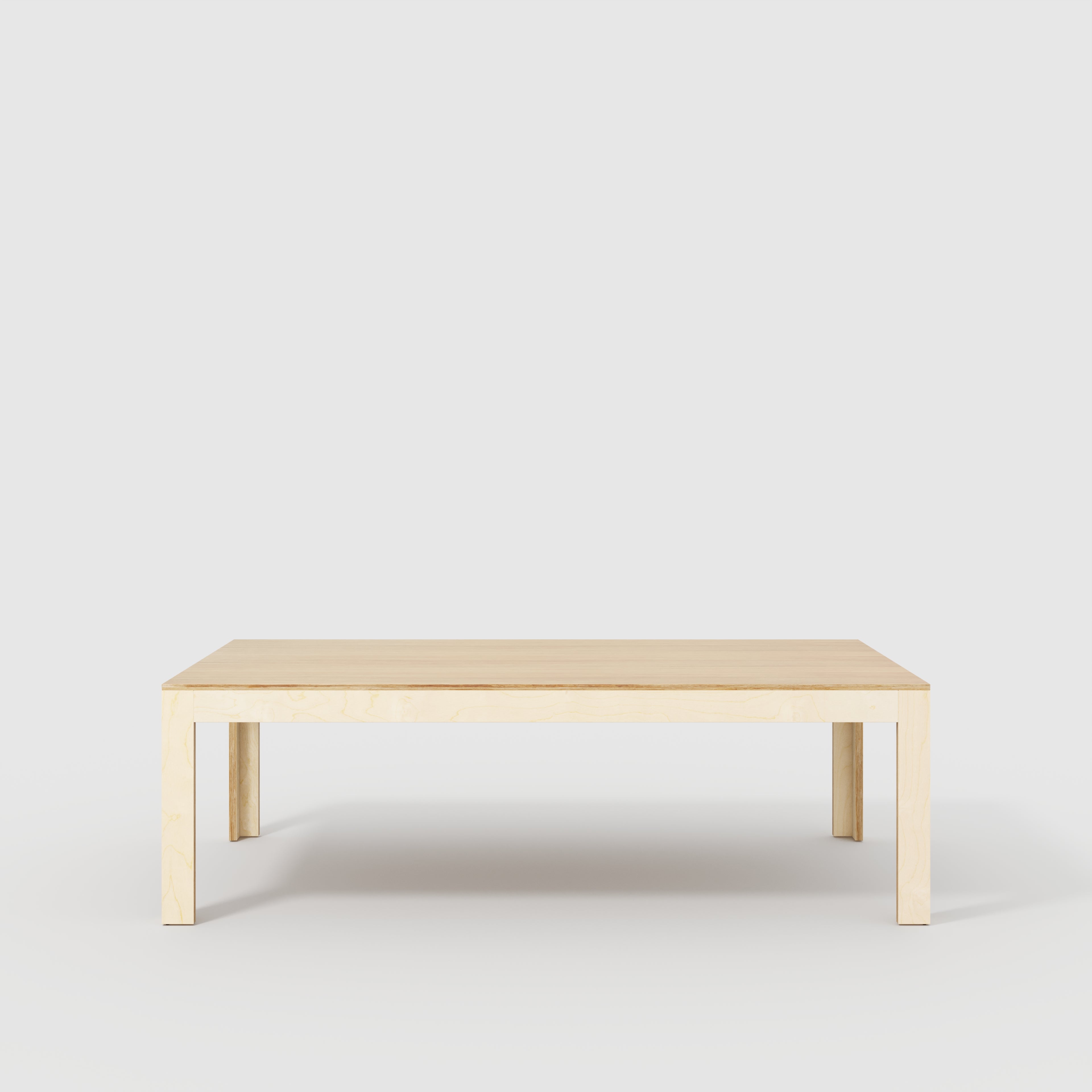 Table with Solid Frame - Plywood Oak - 2400(w) x 1200(d) x 750(h) x 750(h)