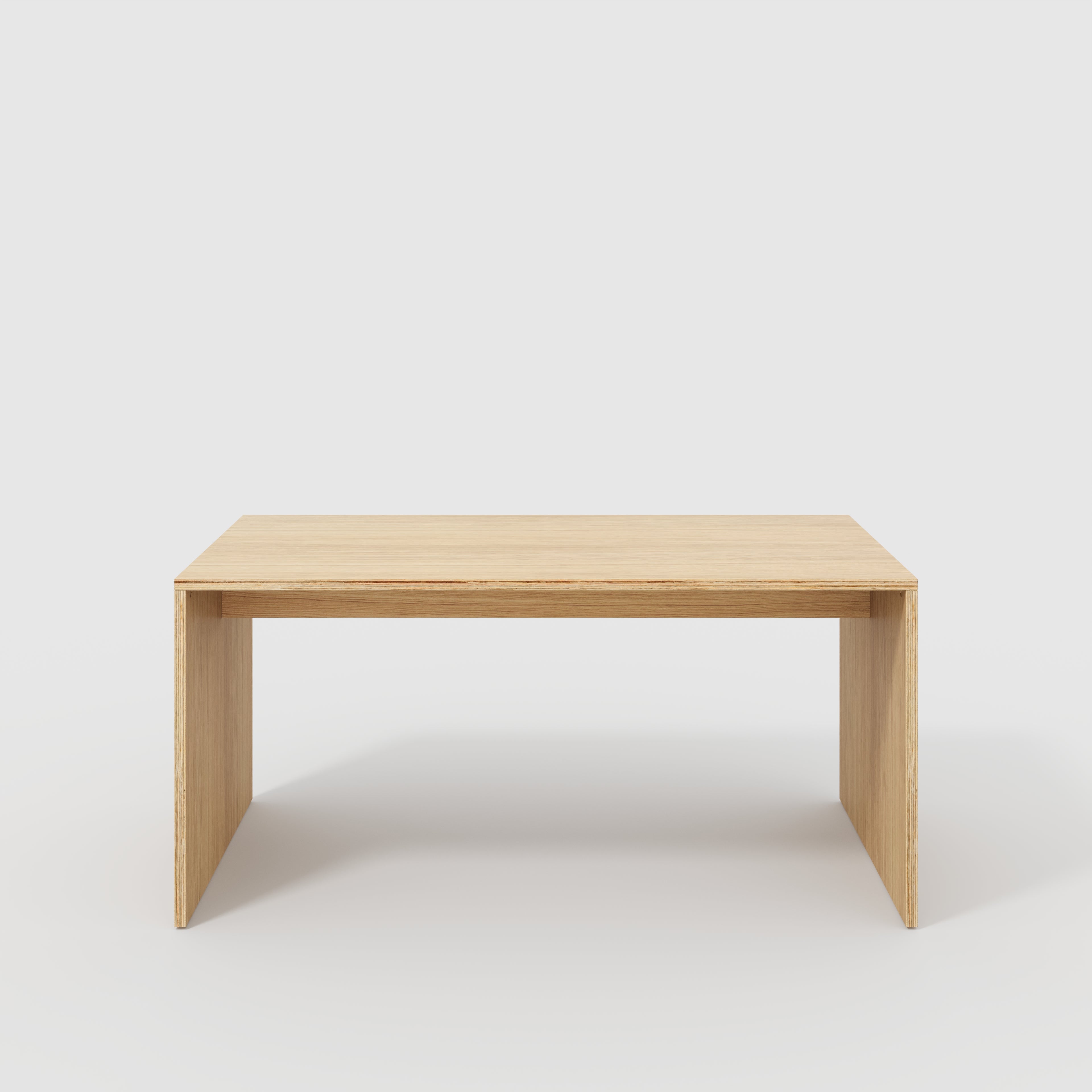 Table with Solid Sides - Plywood Oak - 1600(w) x 800(d) x 750(h)