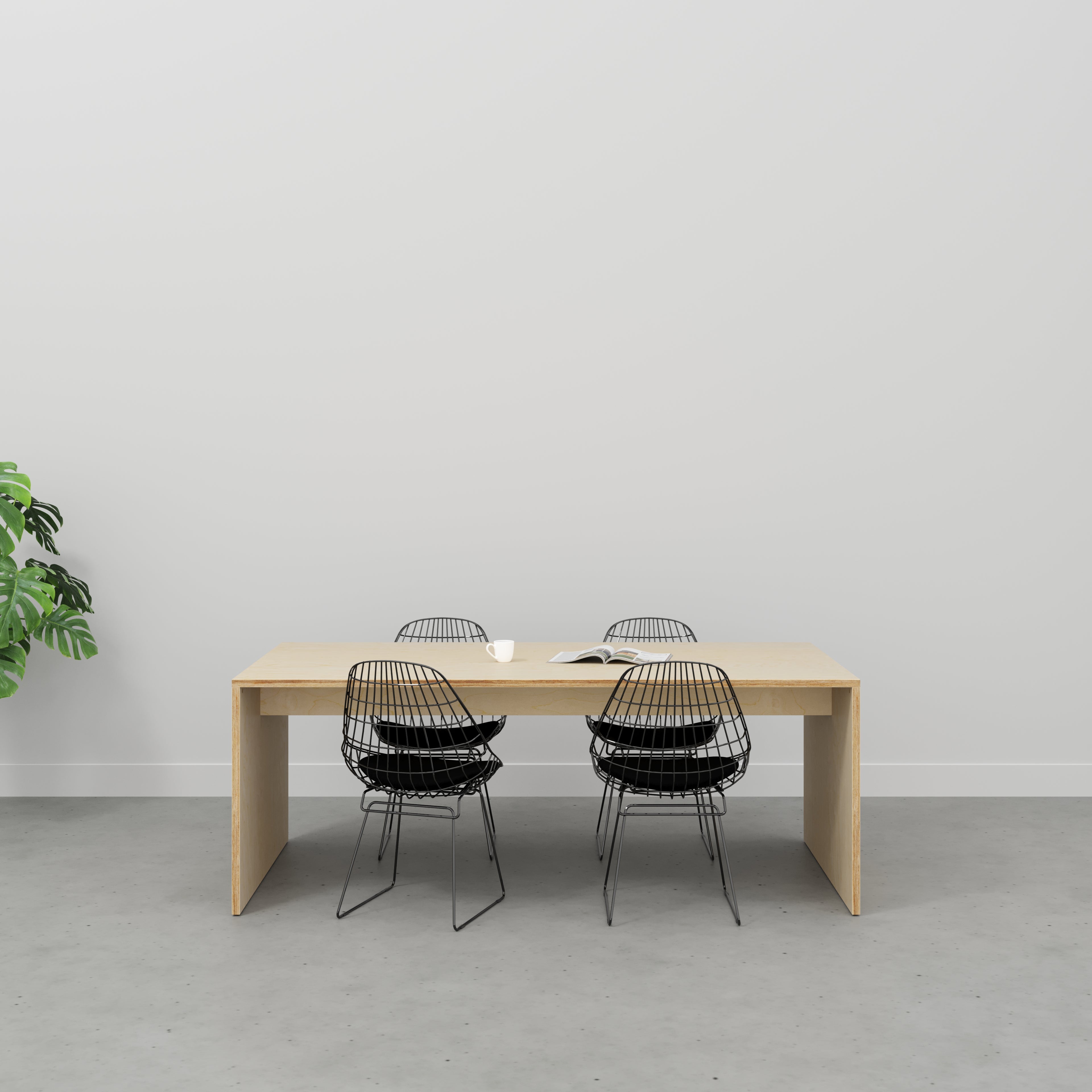 Table with Solid Sides - Plywood Birch - 2000(w) x 1000(d) x 750(h)