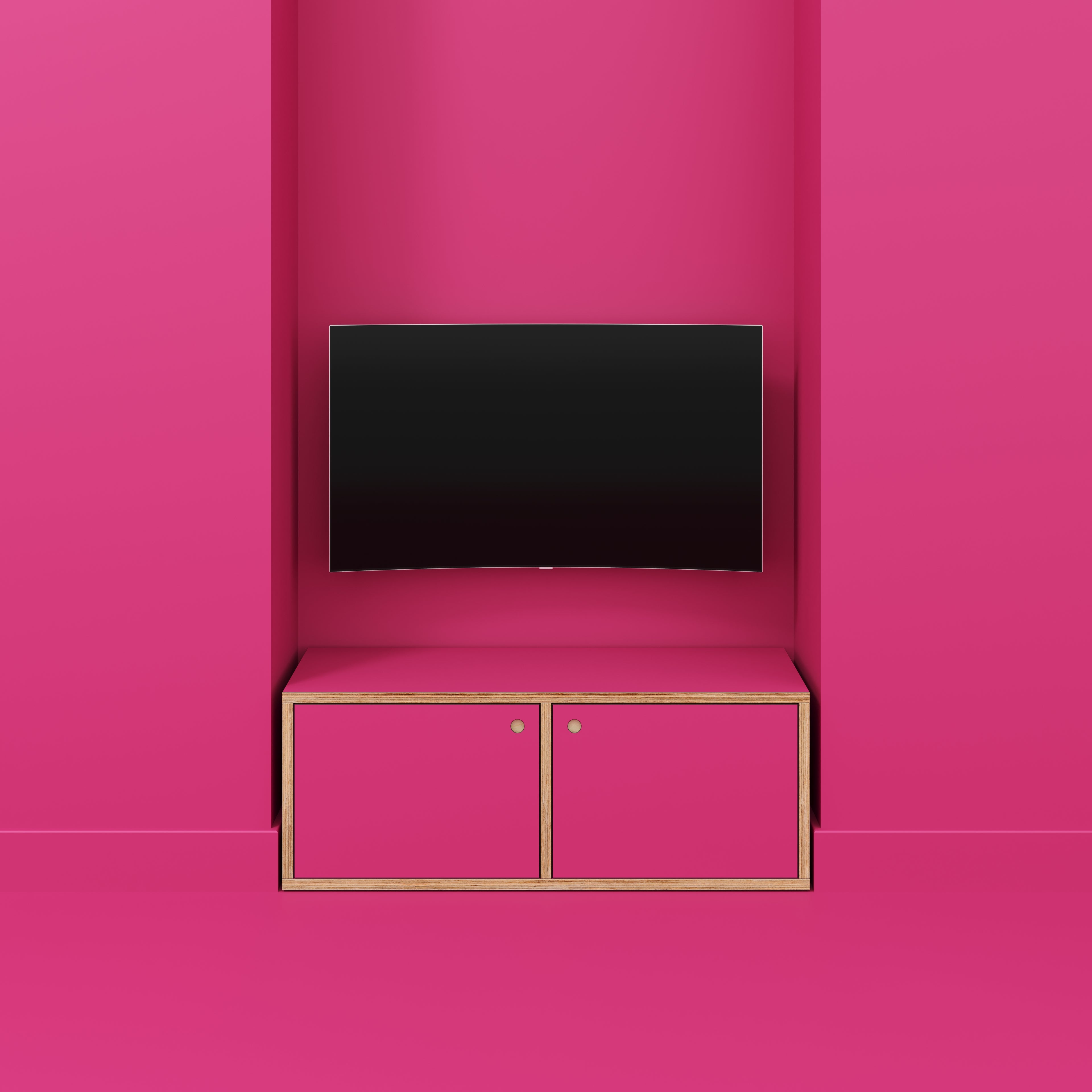 Storage with Doors - Formica Juicy Pink - 1200(w) x 400(d) x 450(h)