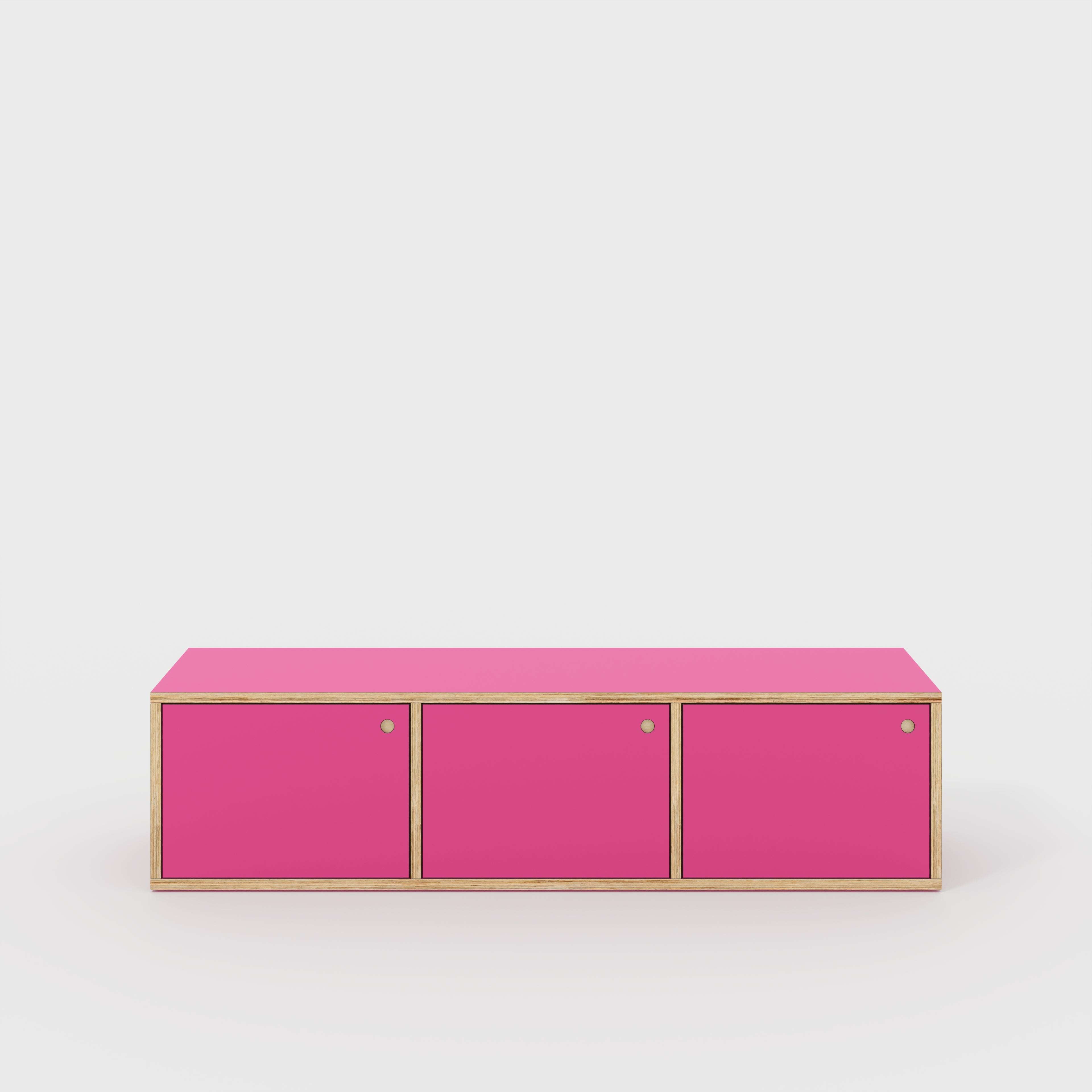 Storage with Doors - Formica Juicy Pink - 1800(w) x 400(d) x 450(h)