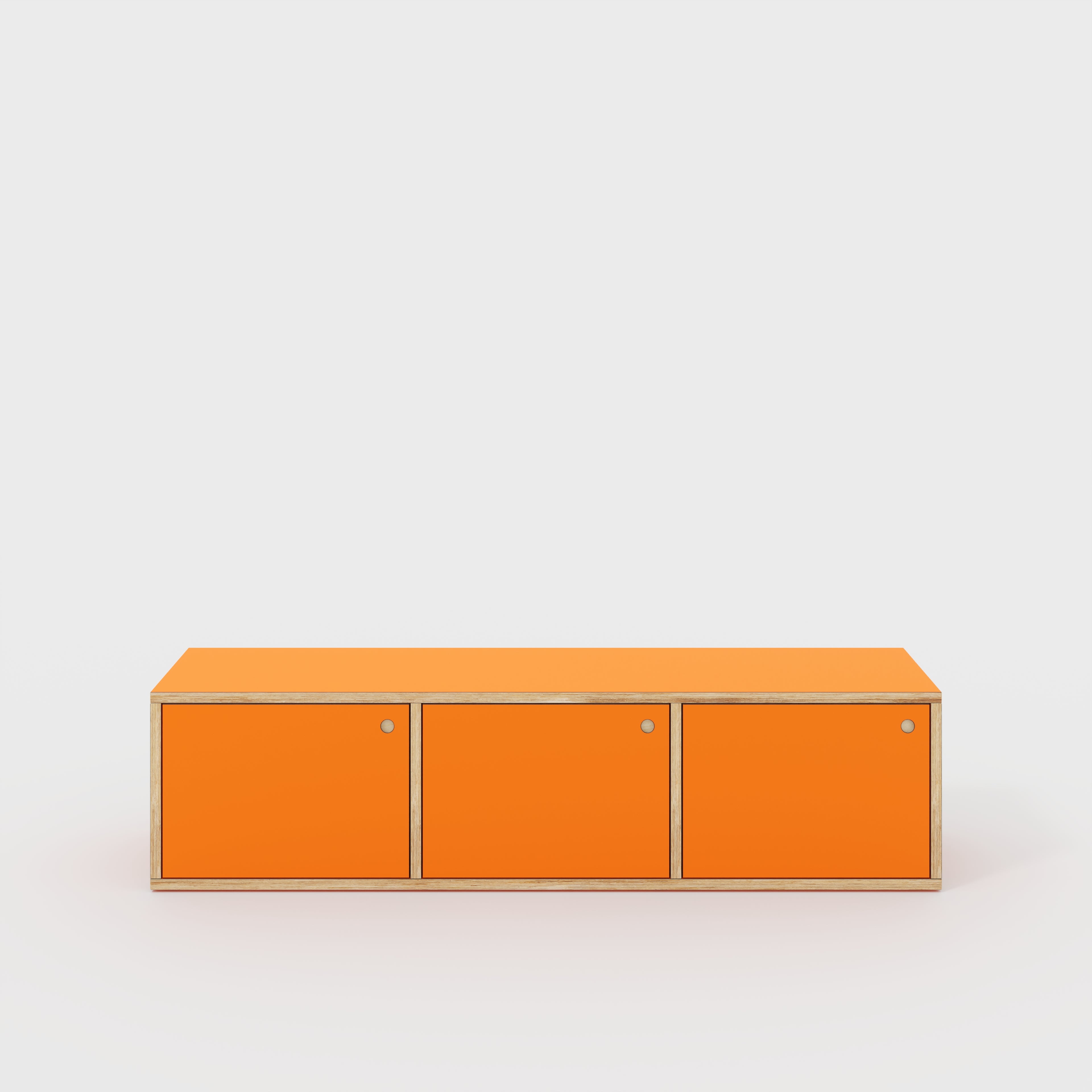 Storage with Doors - Formica Levante Orange - 1800(w) x 400(d) x 450(h)