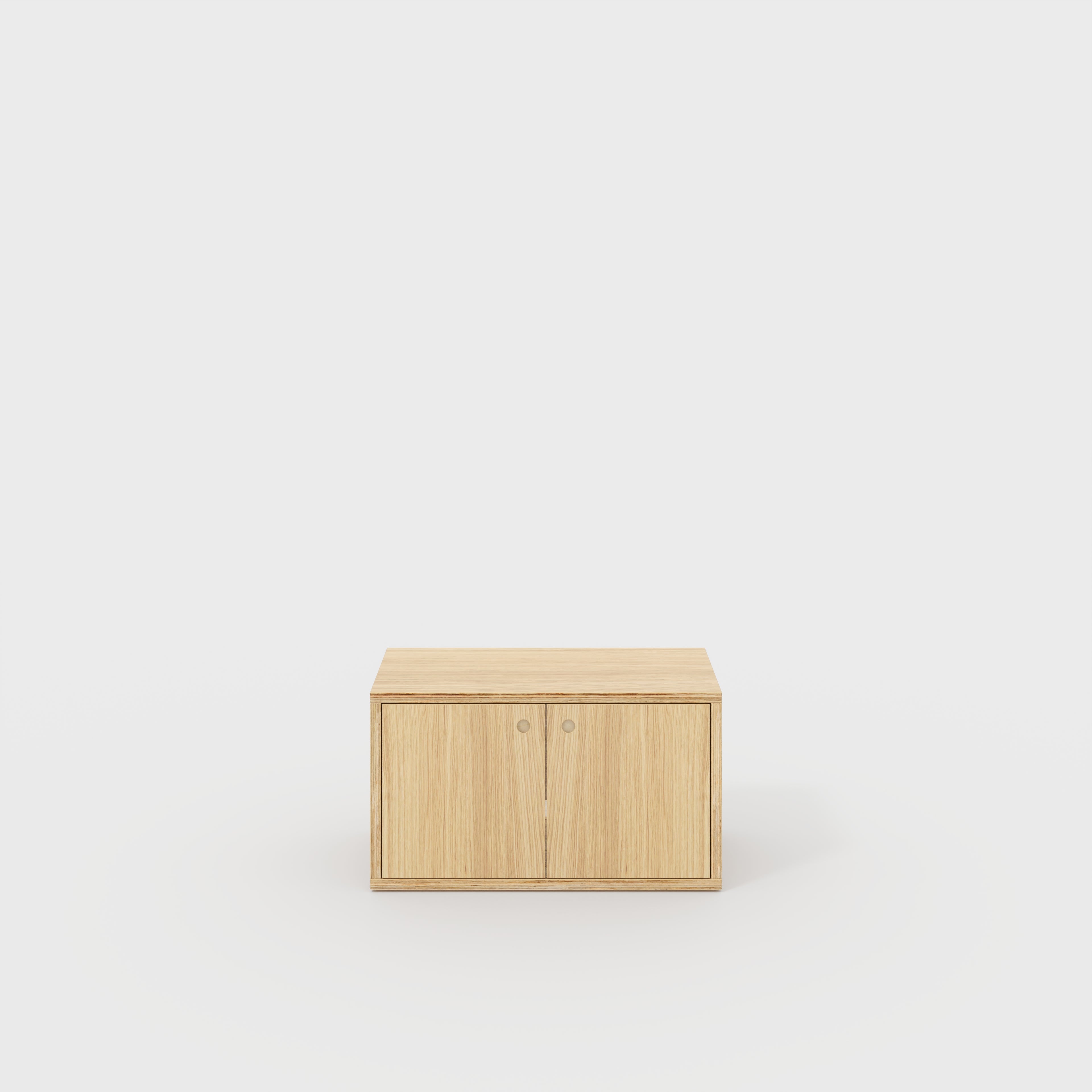Storage with Doors - Plywood Oak - 800(w) x 400(d) x 450(h)