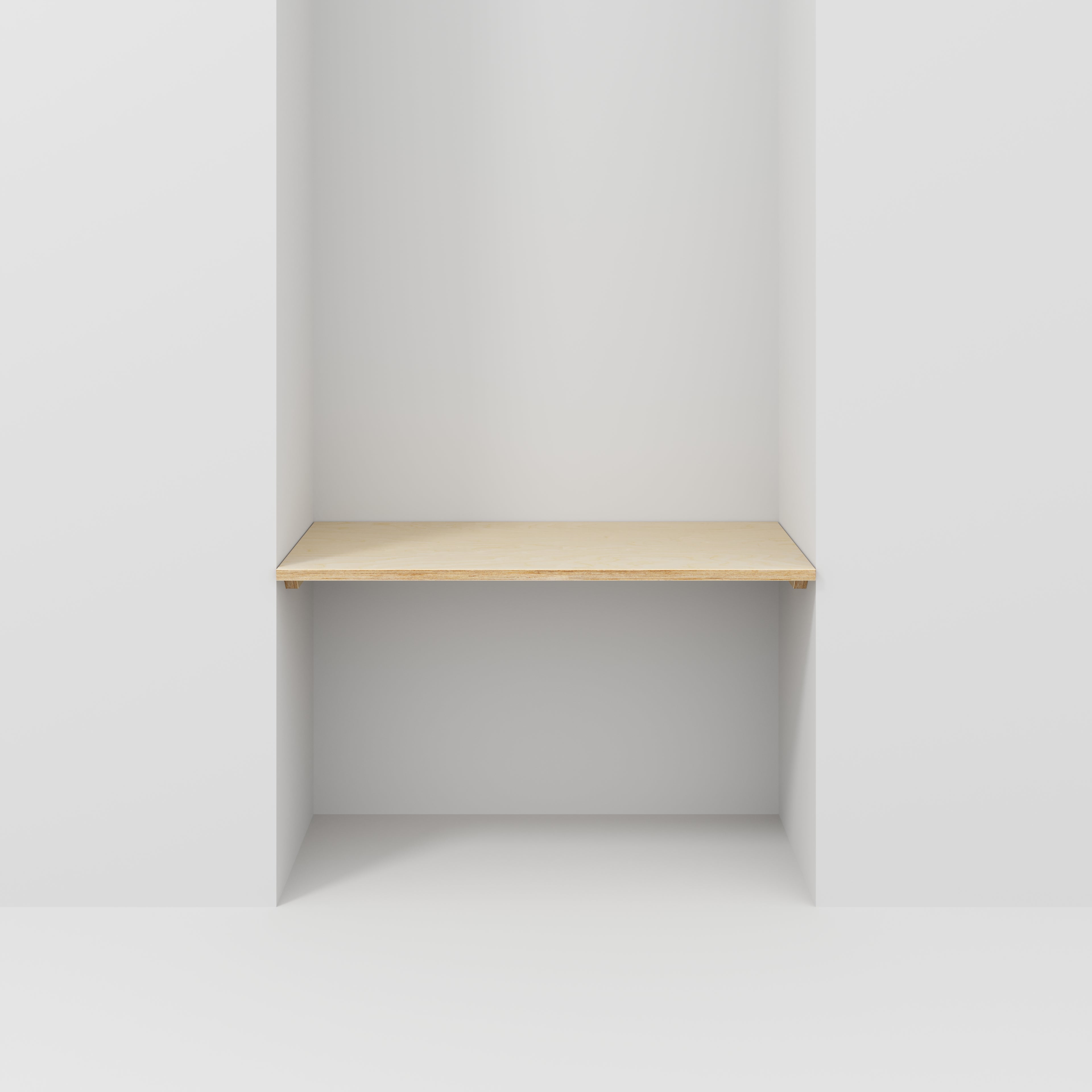Wall Desk with Battens - Plywood Birch - 1200(w) x 600(d)