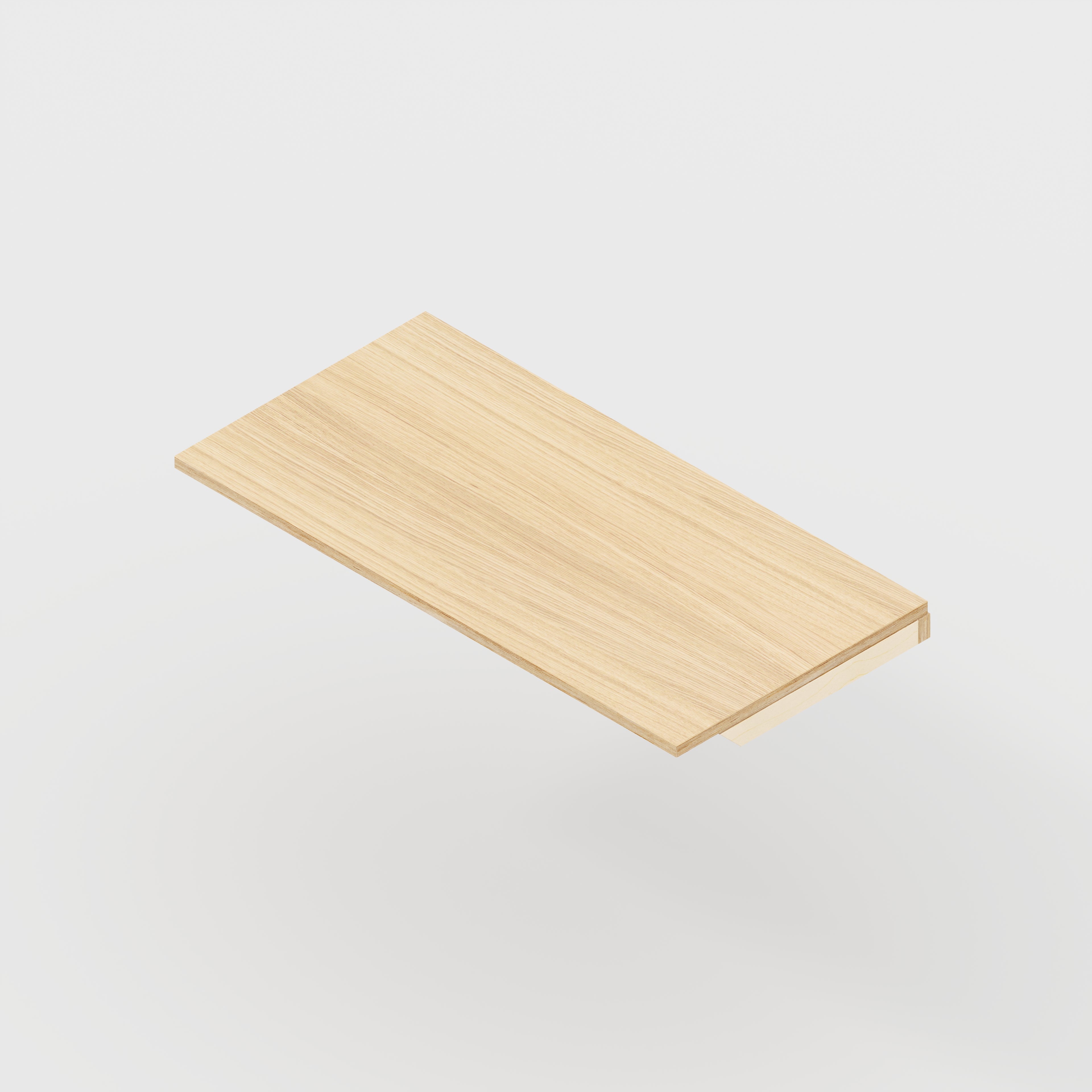 Wall Desk with Battens - Plywood Oak - 1200(w) x 600(d)