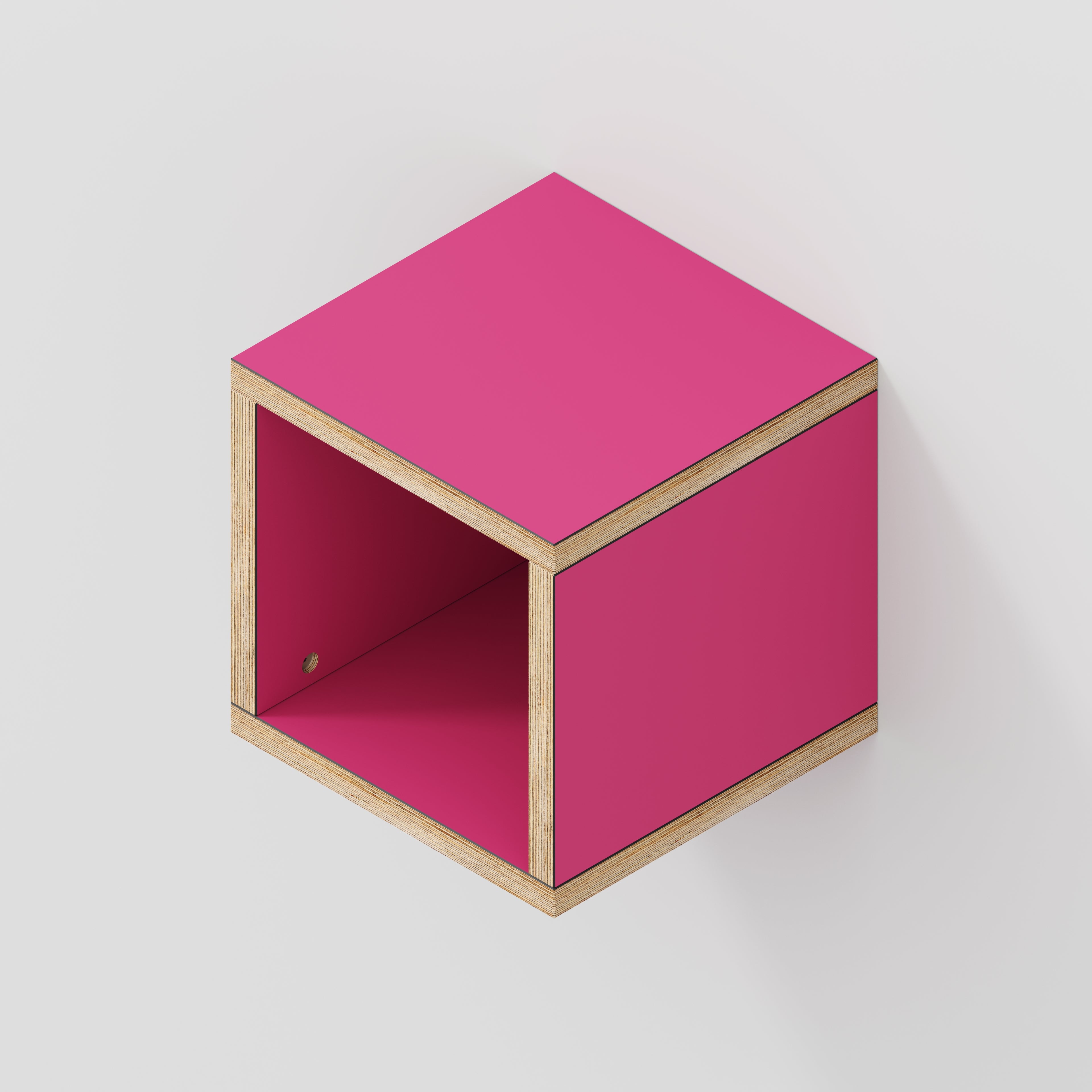 Wall Hung Box Storage - Formica Juicy Pink - 300(w) x 300(d) x 300(h)
