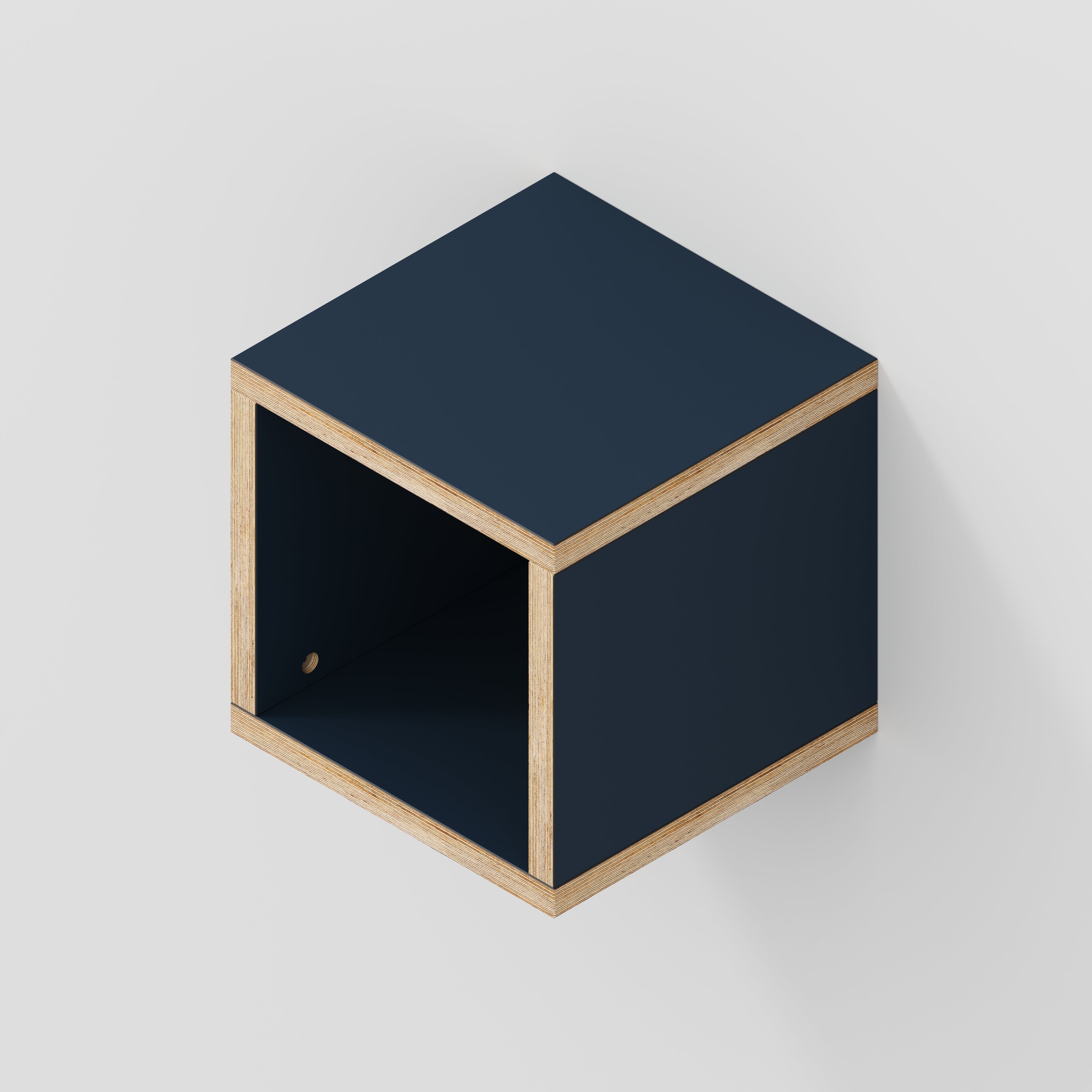 Wall Hung Box Storage - Formica Night Sea Blue - 300(w) x 300(d) x 300(h)