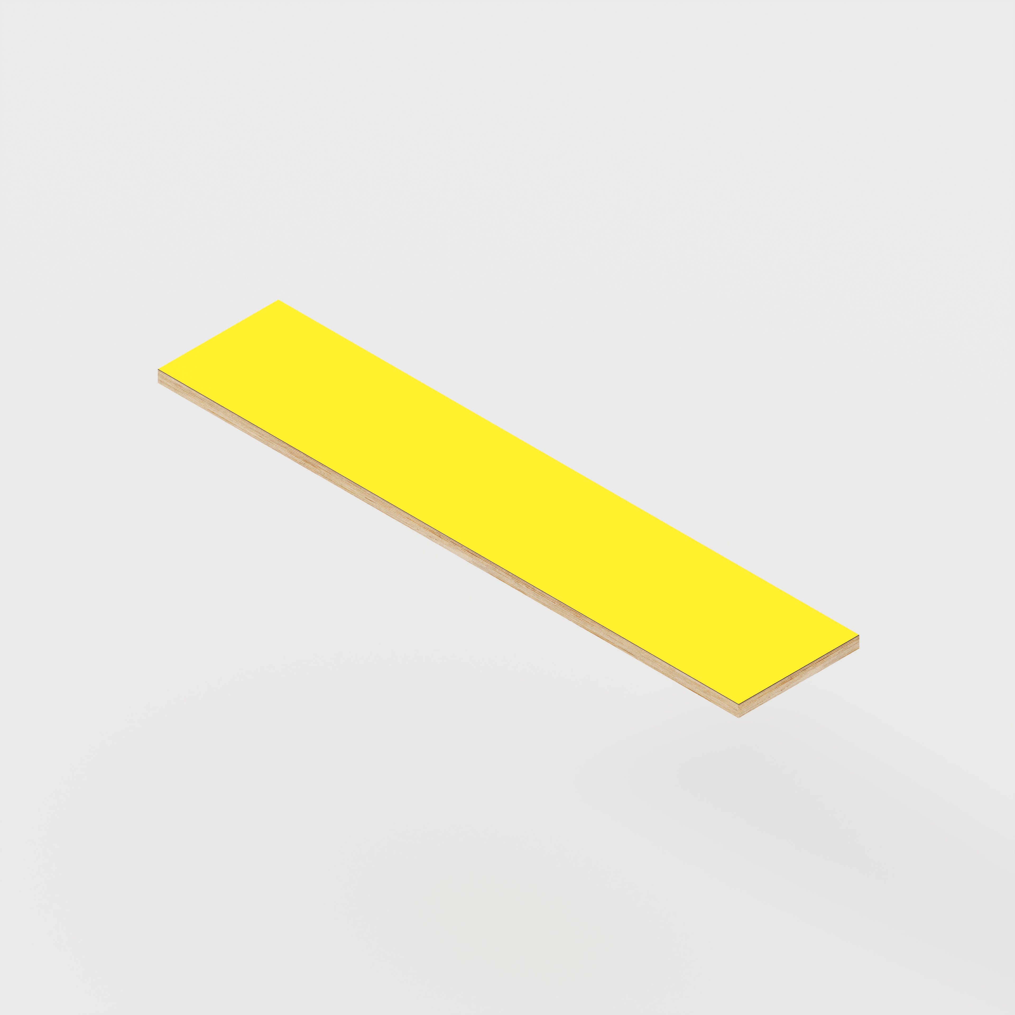 Plywood Shelf - Formica Chrome Yellow - 1200(w) x 250(d) - 24mm