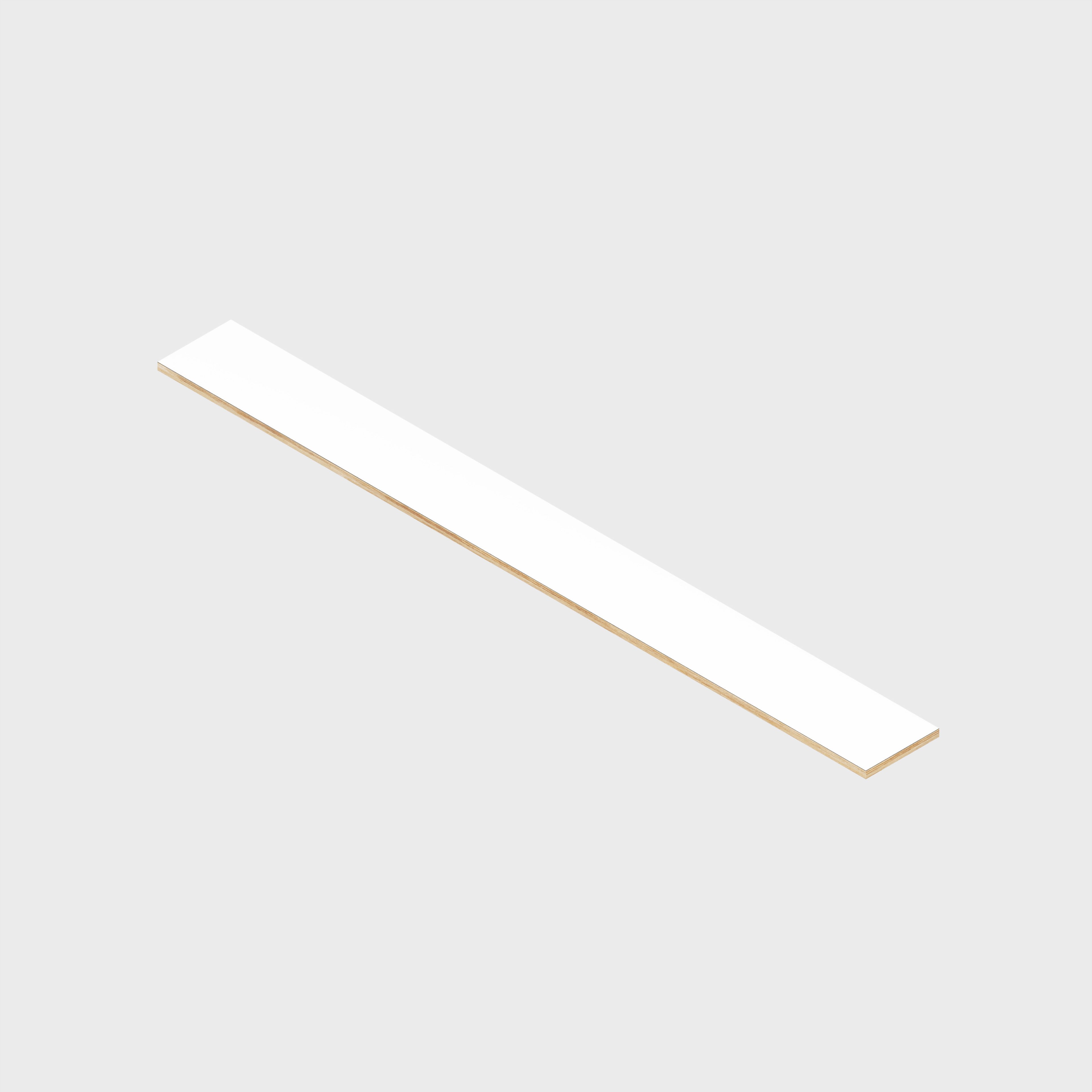 Plywood Shelf - Formica White - 2400(w) x 250(d) - 24mm