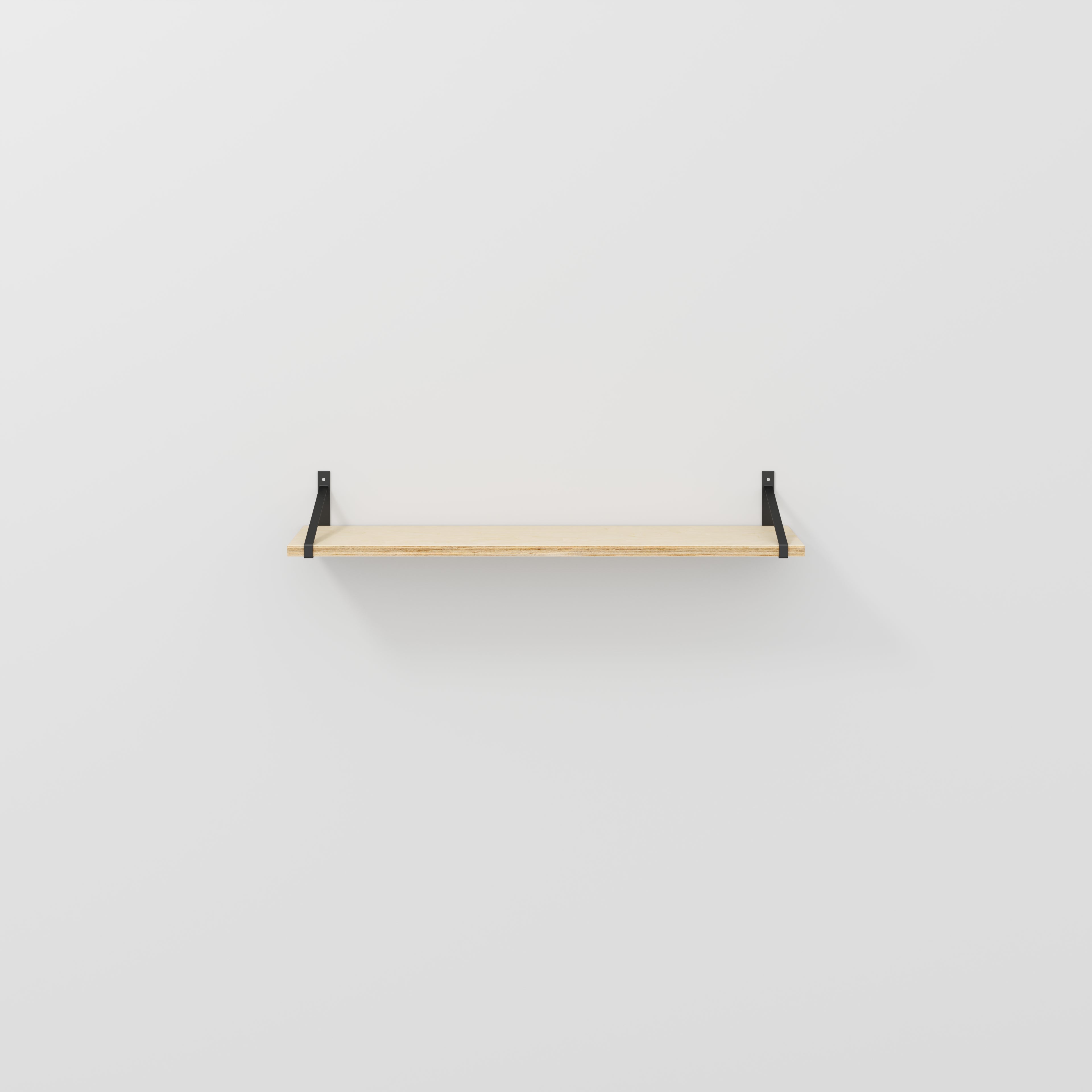 Wall Shelf with Suspense Brackets - Plywood Birch - 1200(w) x 260(d)