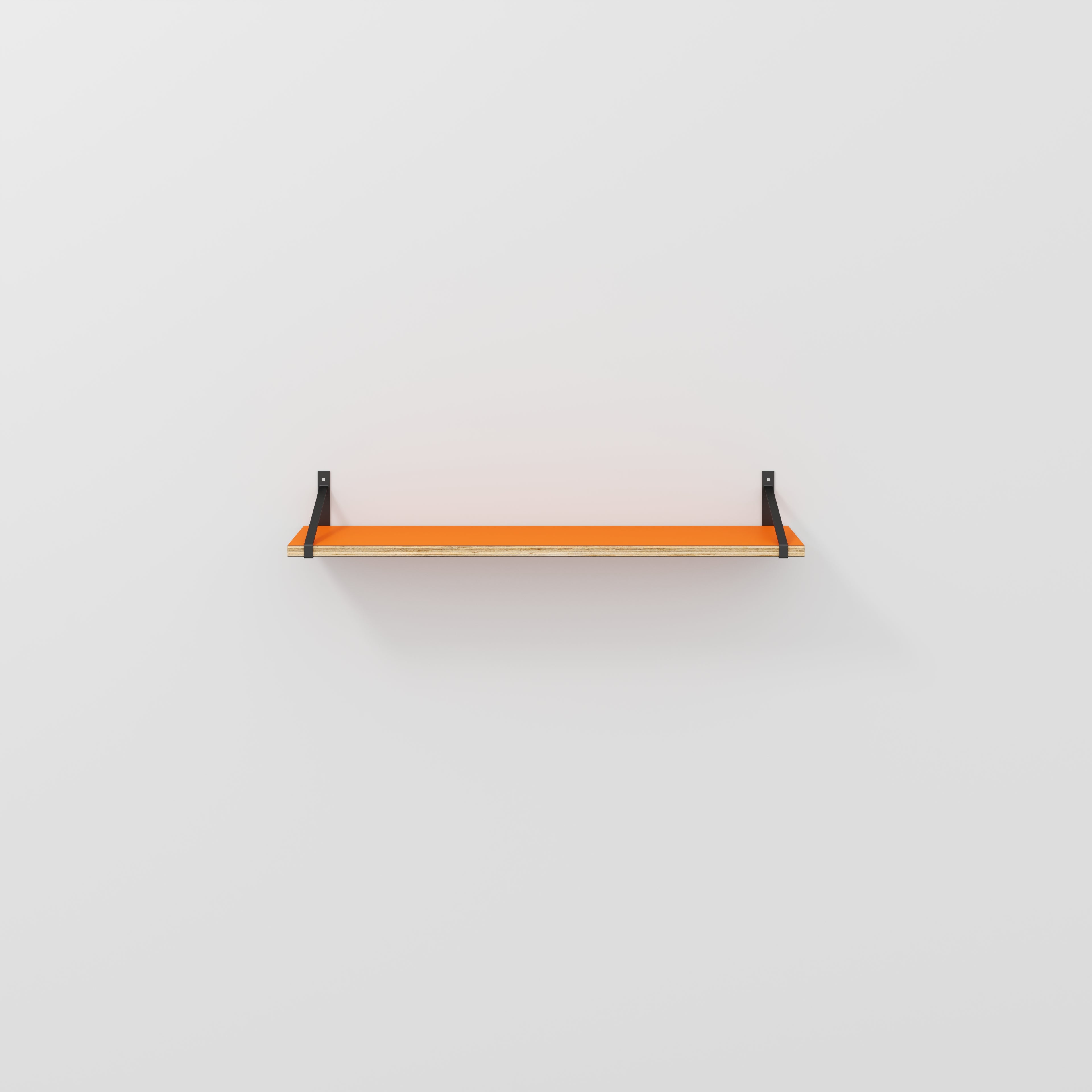 Wall Shelf with Suspense Brackets - Formica Levante Orange - 1200(w) x 260(d)