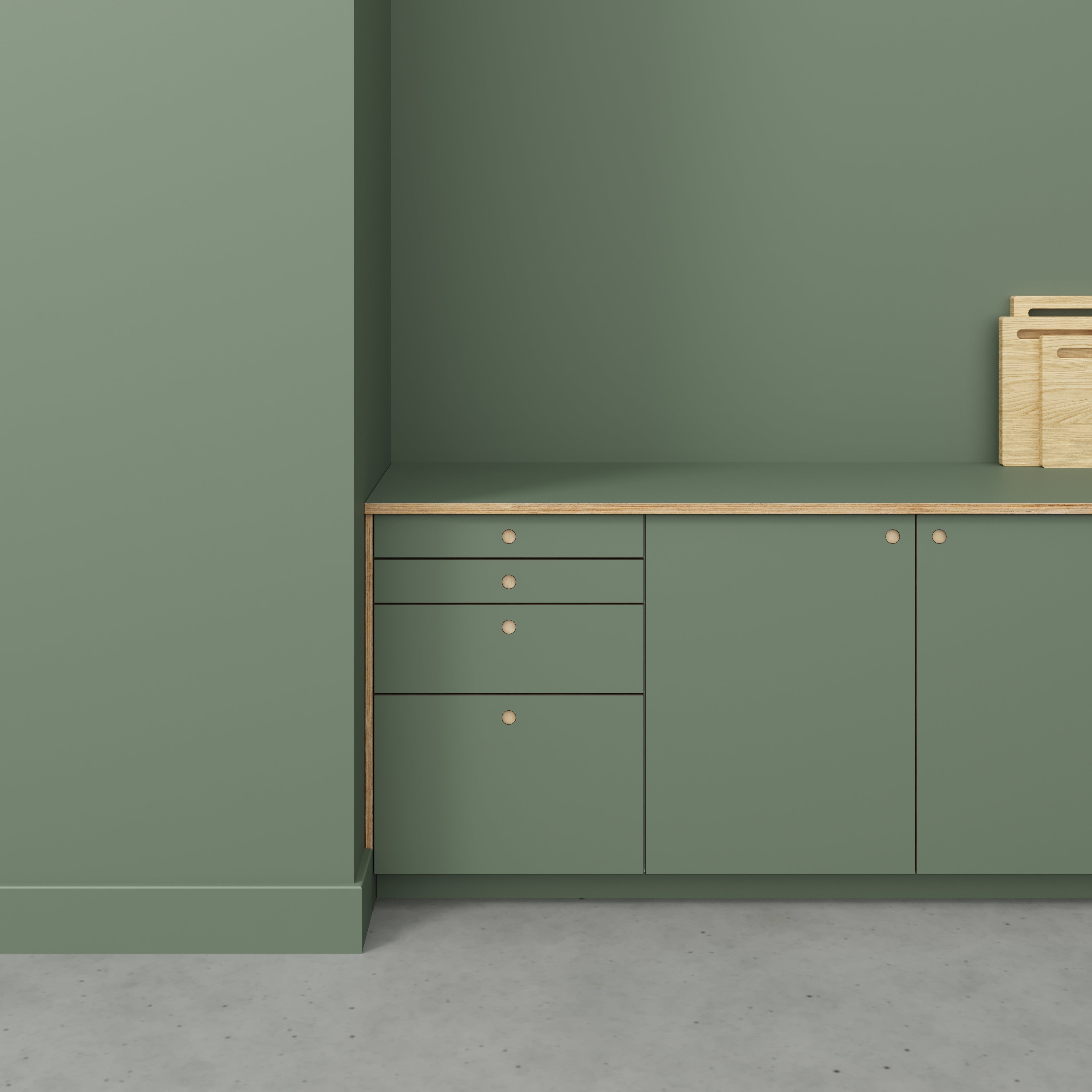 Plywood Worktop - Formica Green Slate - 3000(w) x 635(d)