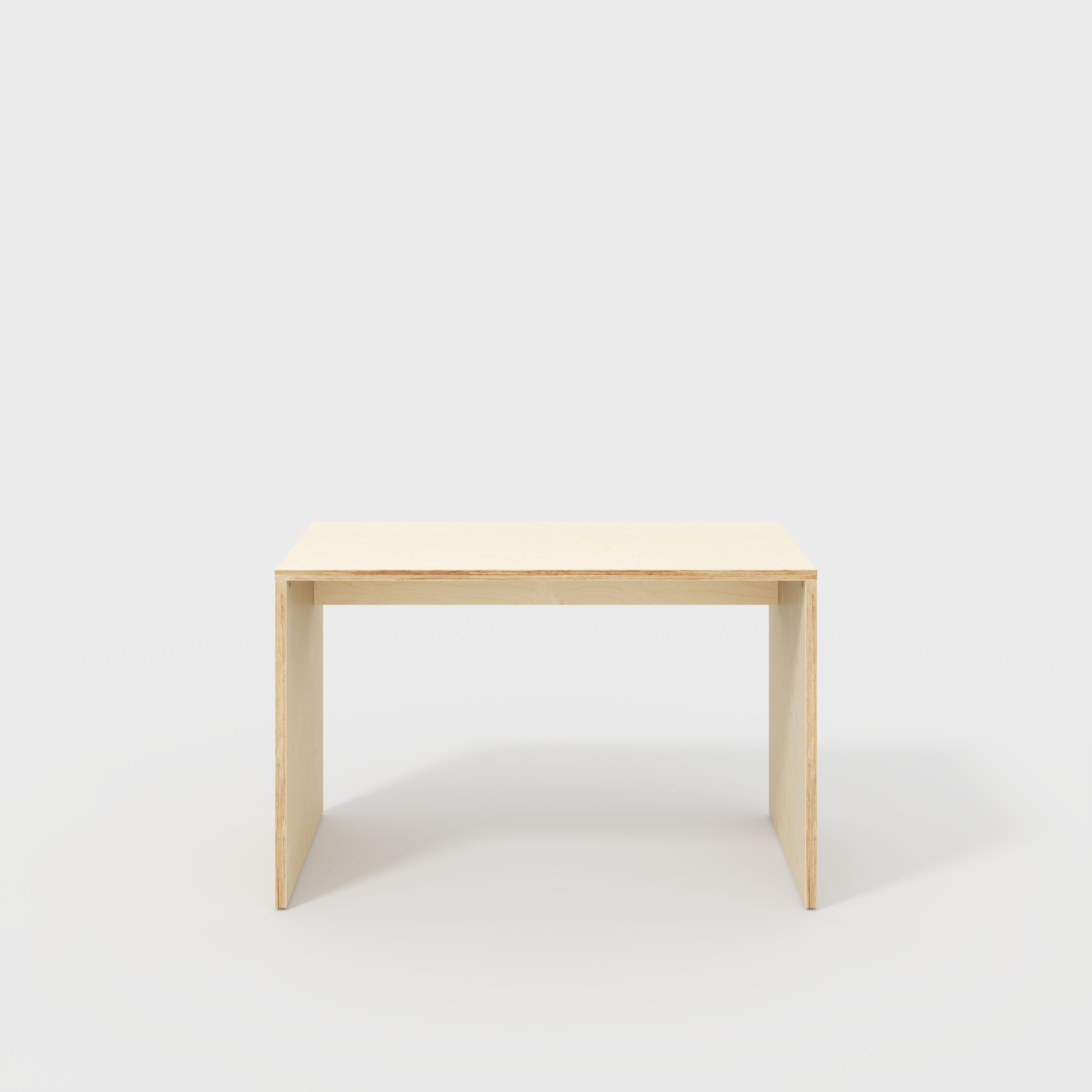 Desk with Solid Sides - Plywood Birch - 1200(w) x 600(d) x 750(h)