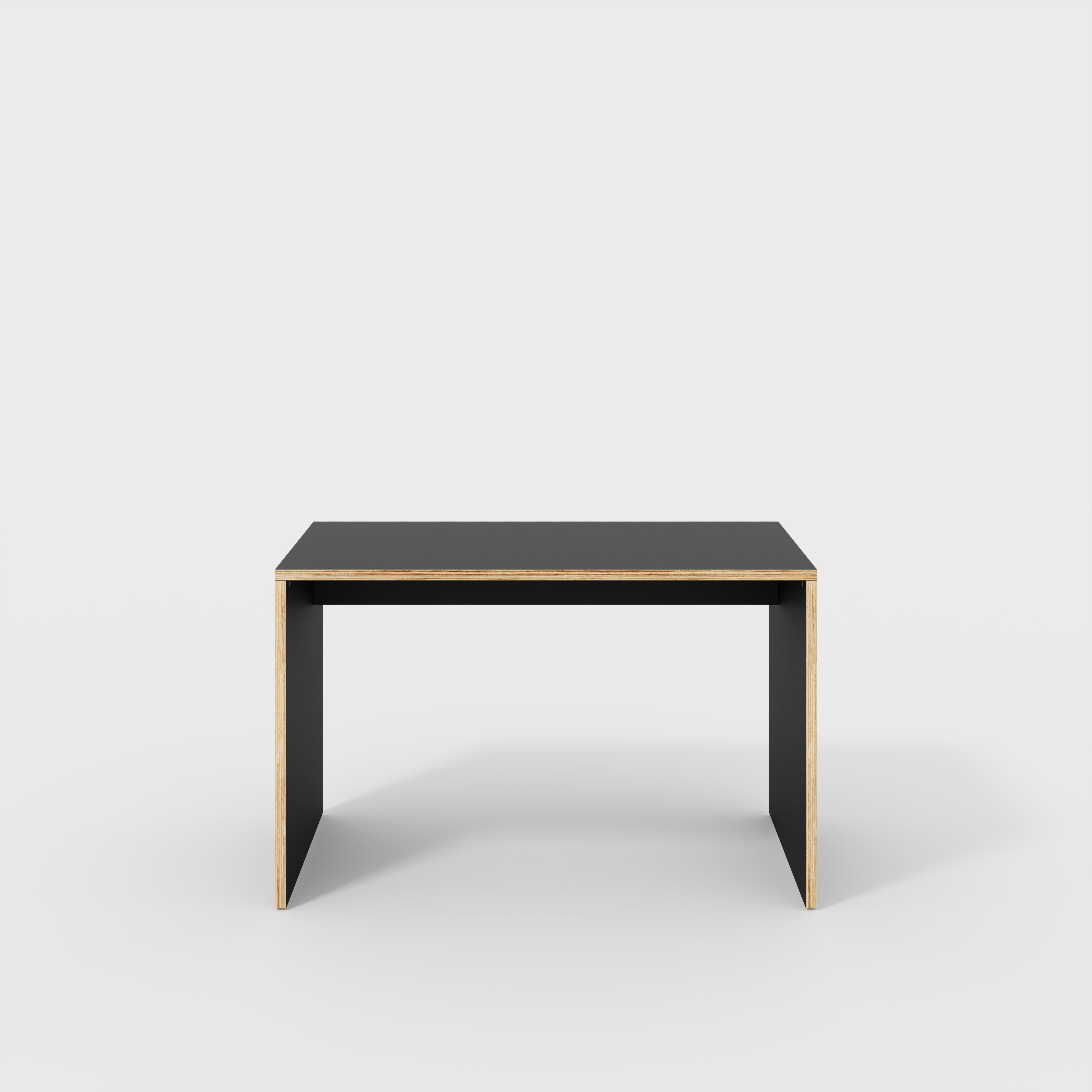 Desk with Solid Sides - Formica Diamond Black - 1200(w) x 600(d) x 750(h)