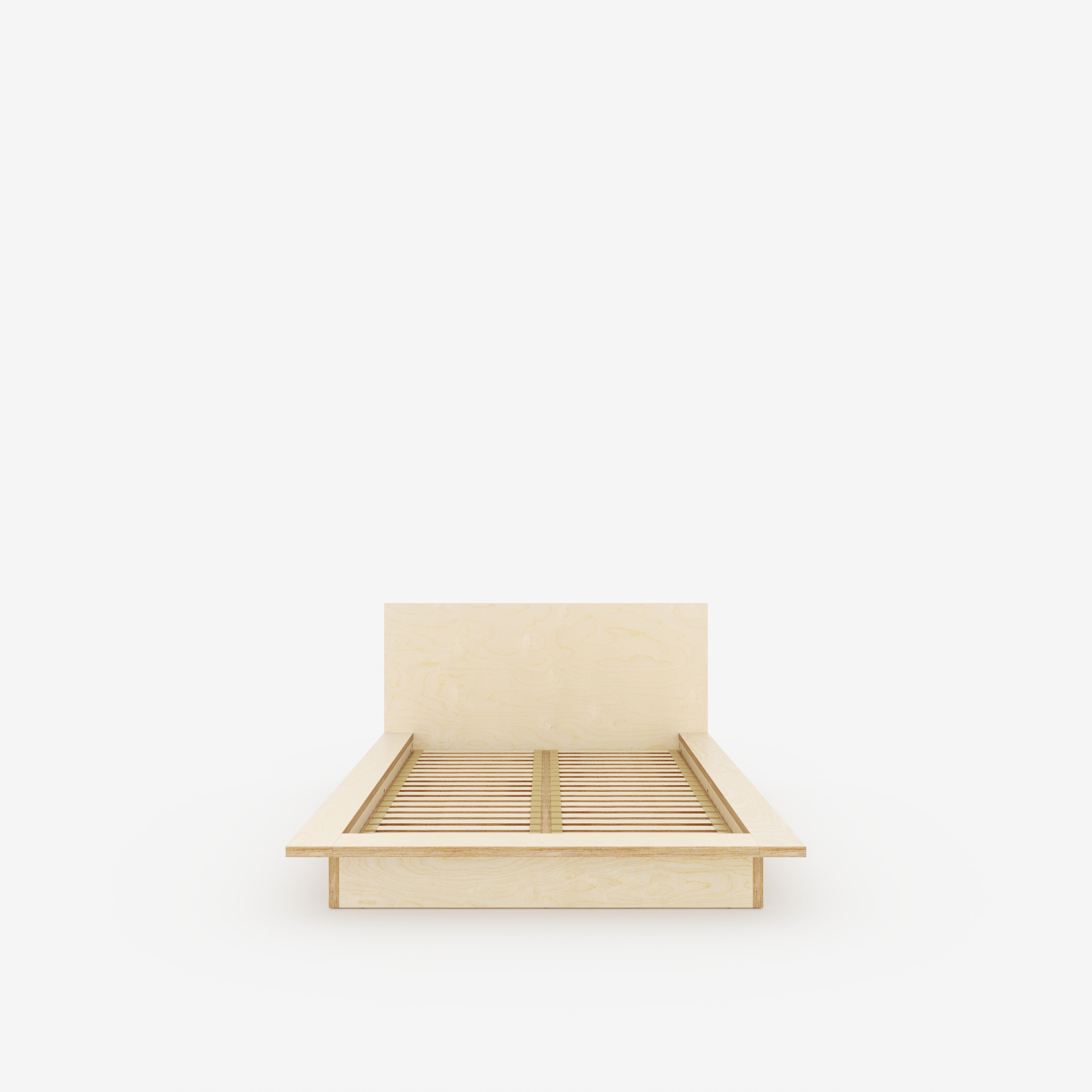 Plywood Platform Bed - Plywood Birch - Standard Double 1350(w) x 1900(d) Low