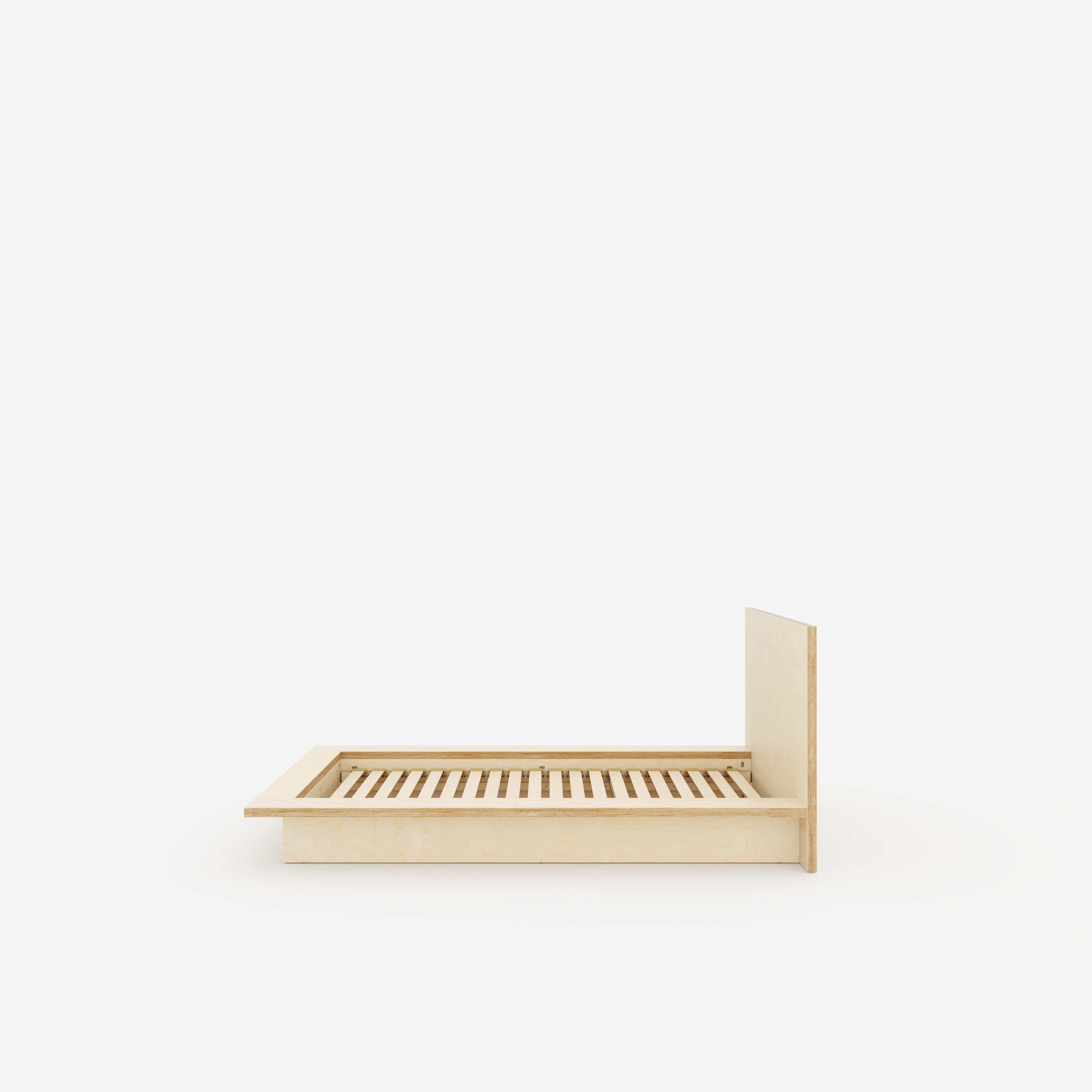 Plywood Platform Bed - Plywood Birch - Standard Single 900(w) x 1900(d) - Low